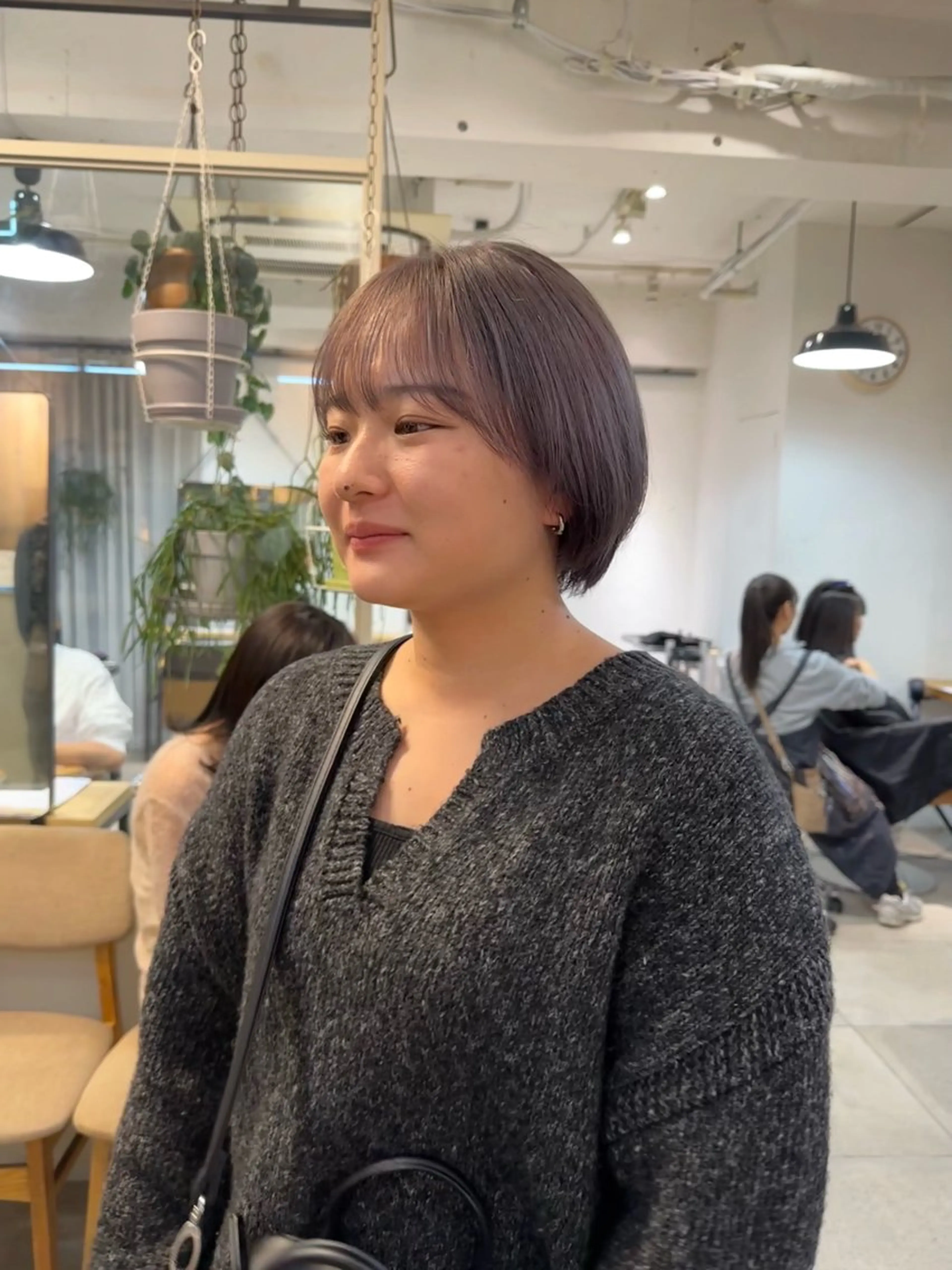 ショート カラー ブリーチ ハイトーンカラー ブリーチなしカラー ボブ REINA☁️透明感 カラー/ぷつっと♡のヘアスタイル