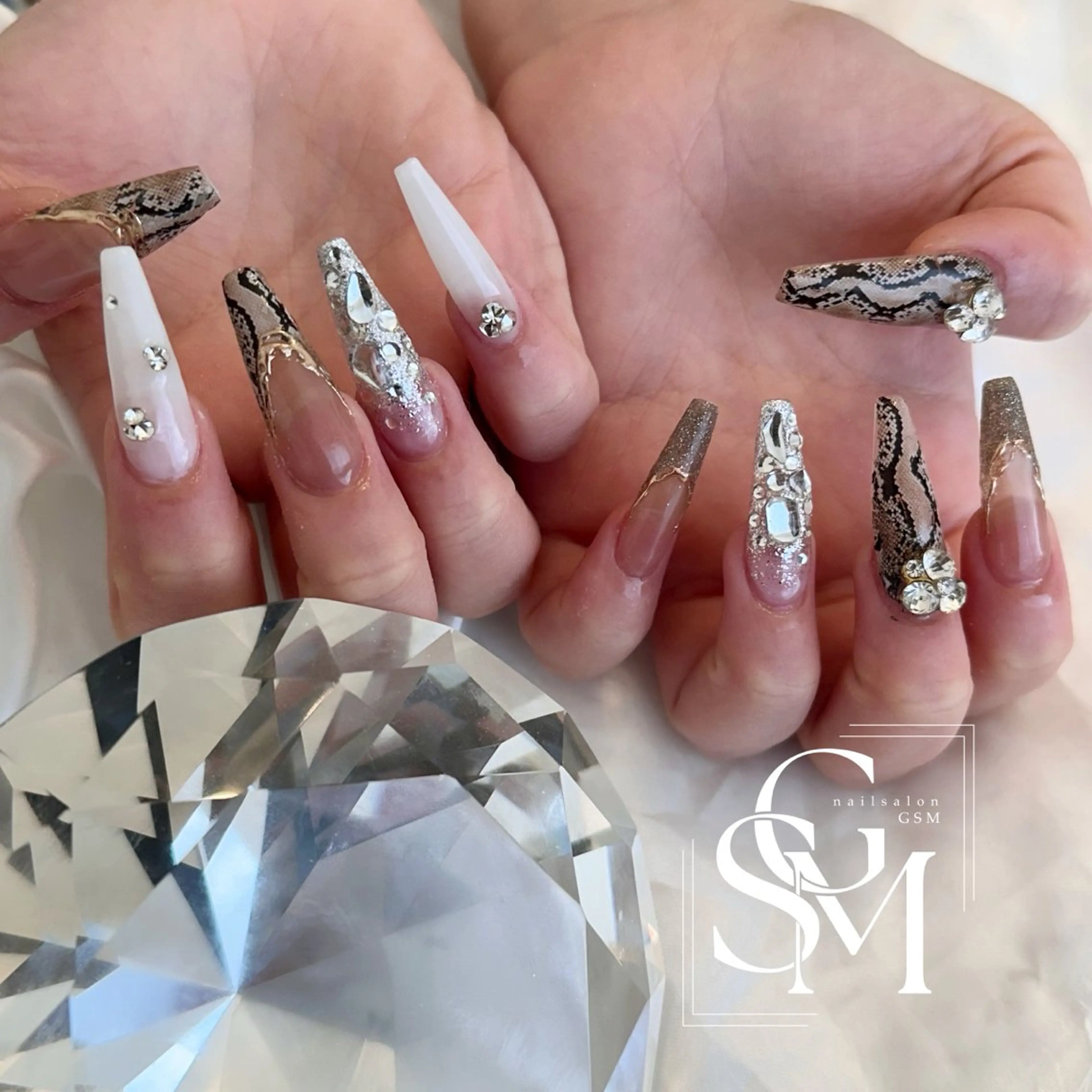 【チップ】10本長さだし持ち込みデザインの写真