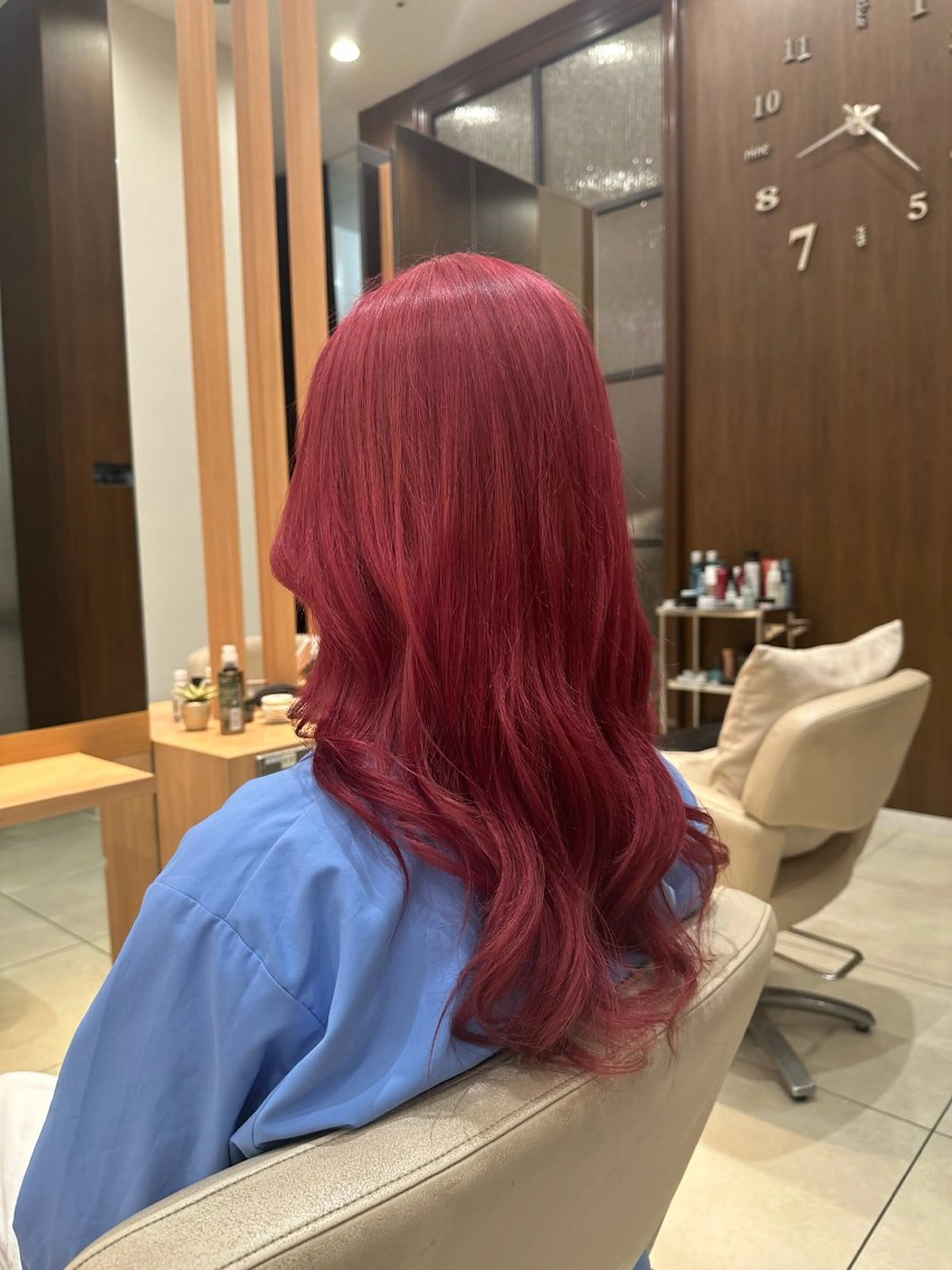 ロング レイヤーカット ストレート/カラー ゆづきのヘアスタイル