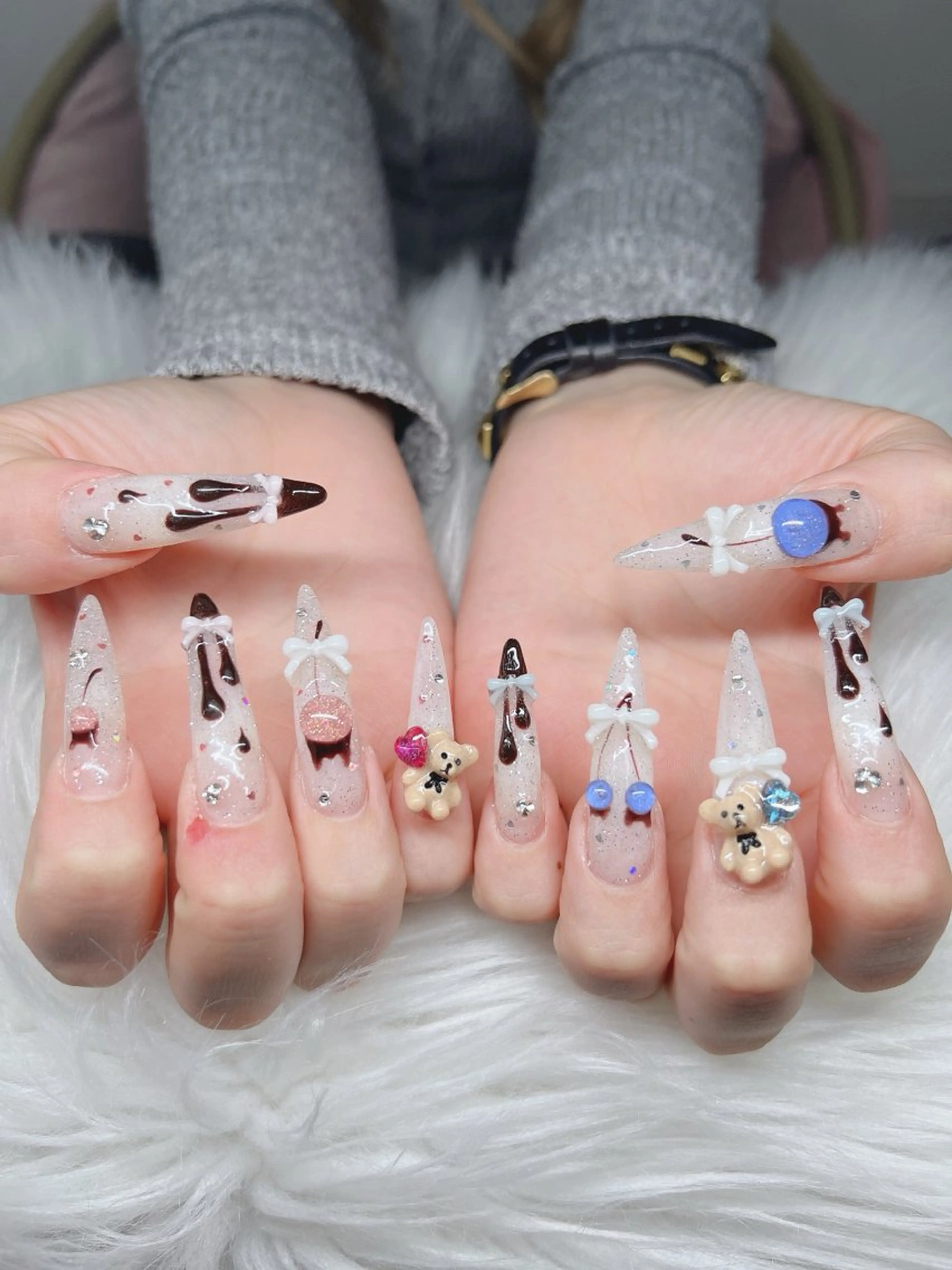 ネイル ハンドネイル Lee Nails チップ長さだし専門店のネイルデザイン