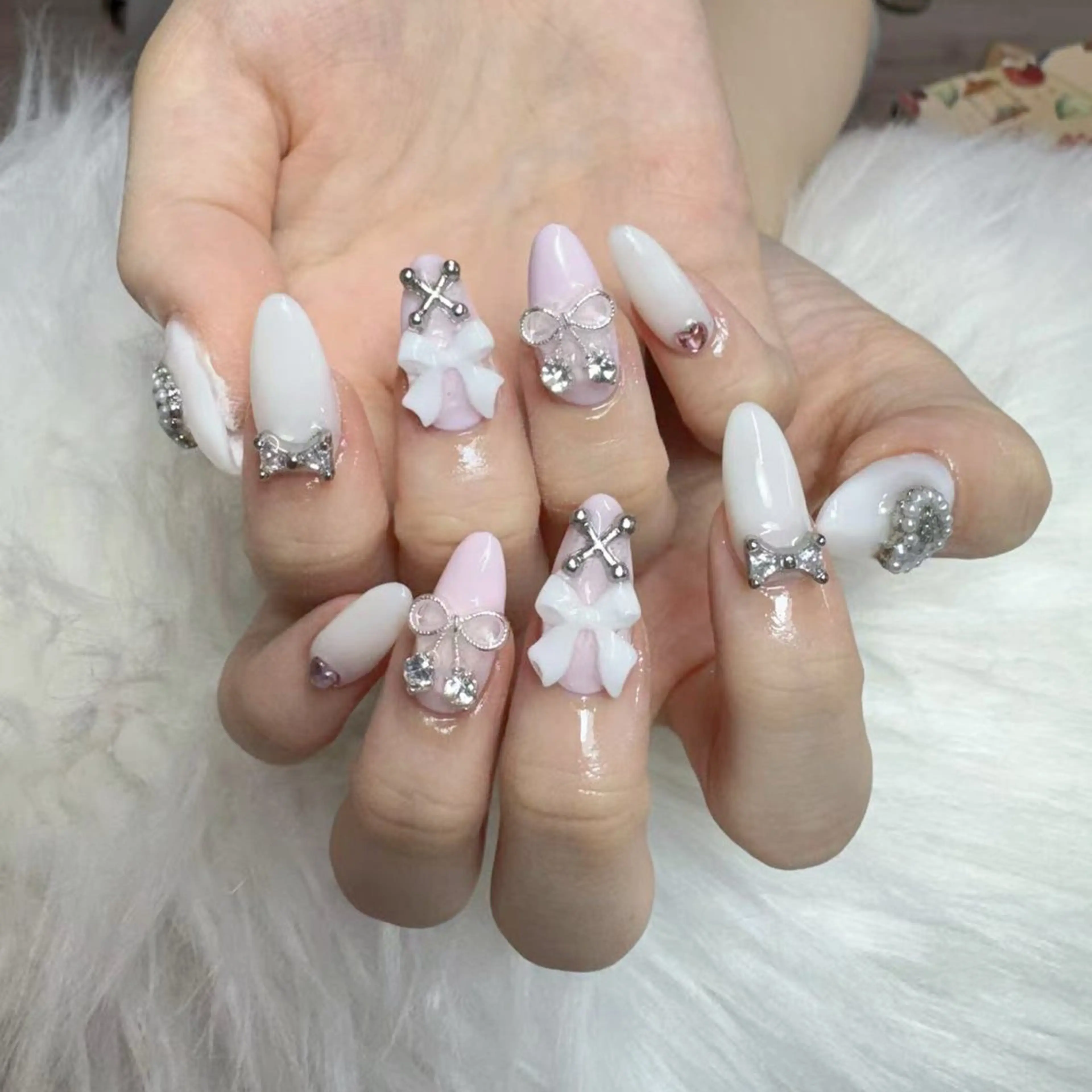 ネイル ハンドネイル 🎀nana🫧 ワンホンネイル🎀のネイルデザイン