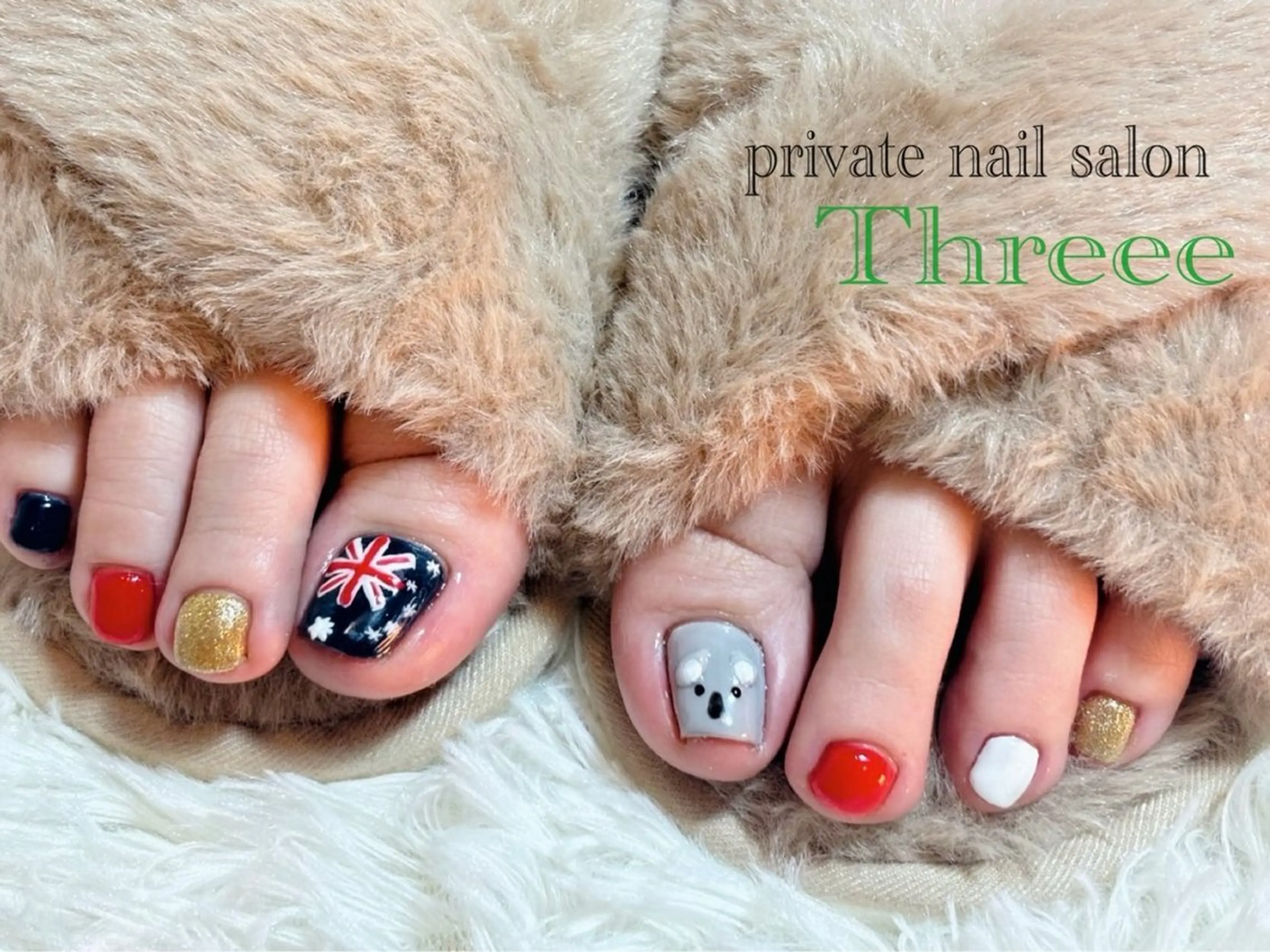 ネイル フットネイル Nail salon - Threee　-のネイルデザイン