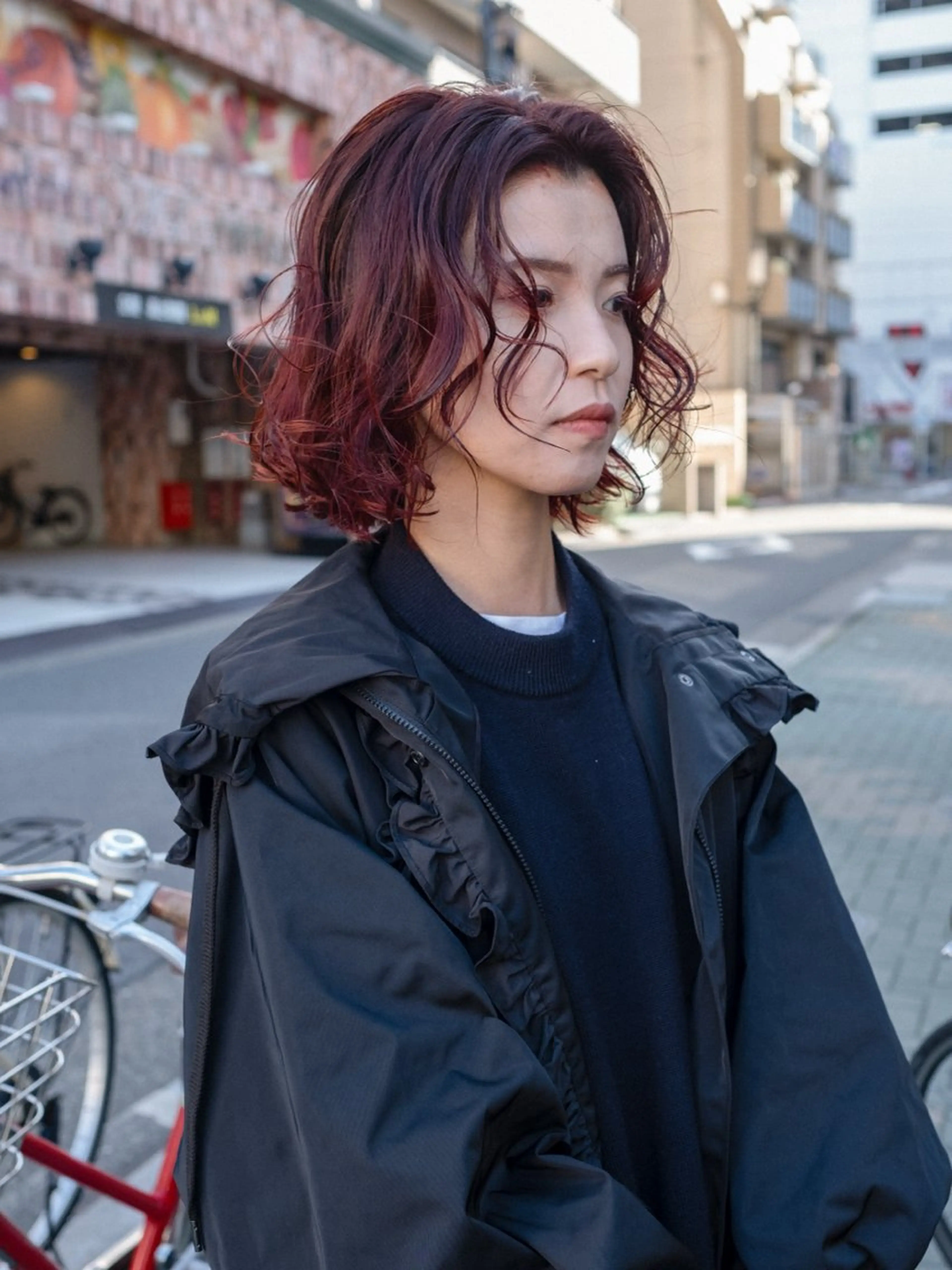 ミディアム カラー パーマ 栄・伏見 JOULE'Sのヘアスタイル