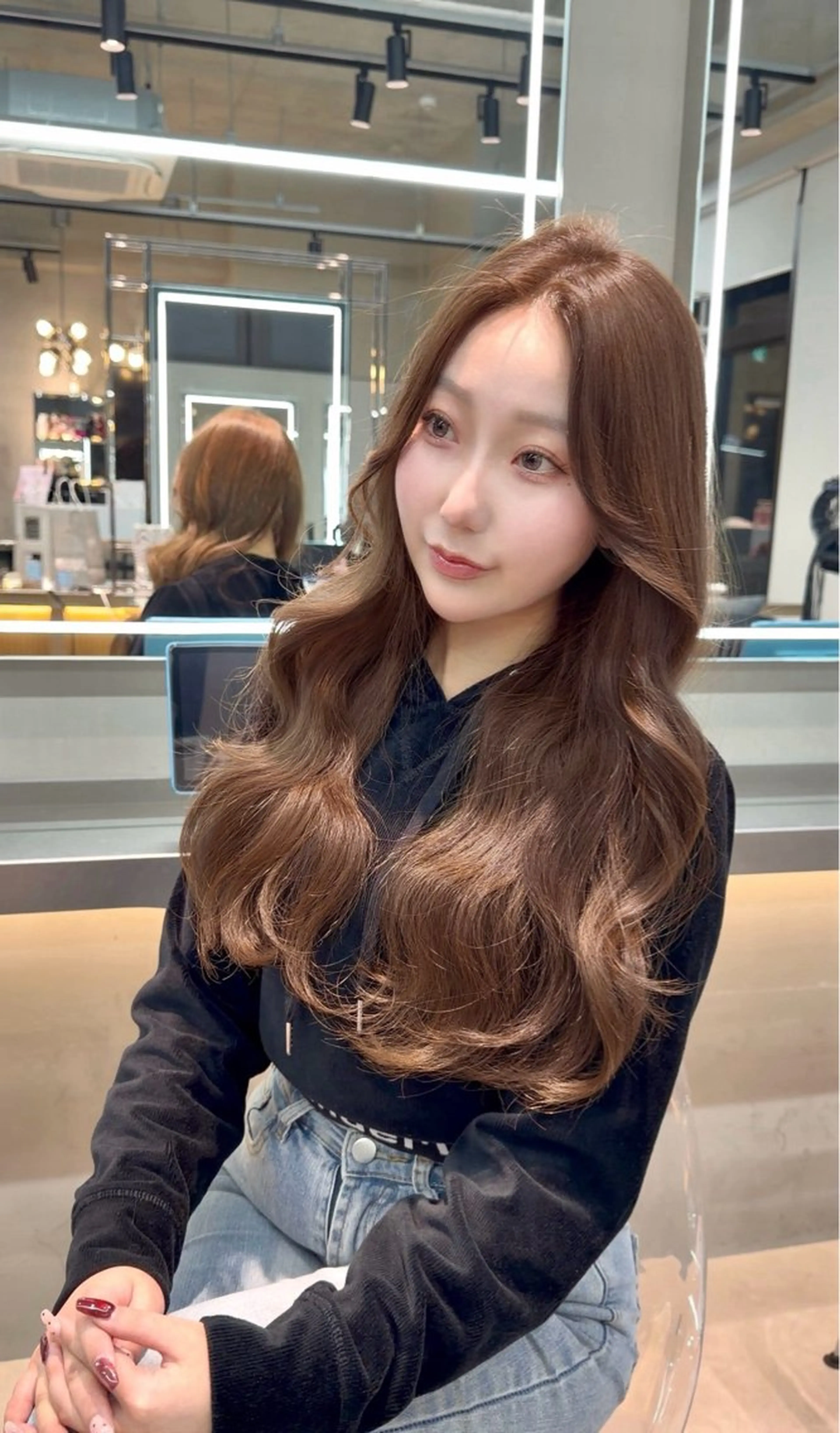 ロング カット ヘアカラー 🎀透明感カラー shizuka🎀のヘアスタイル