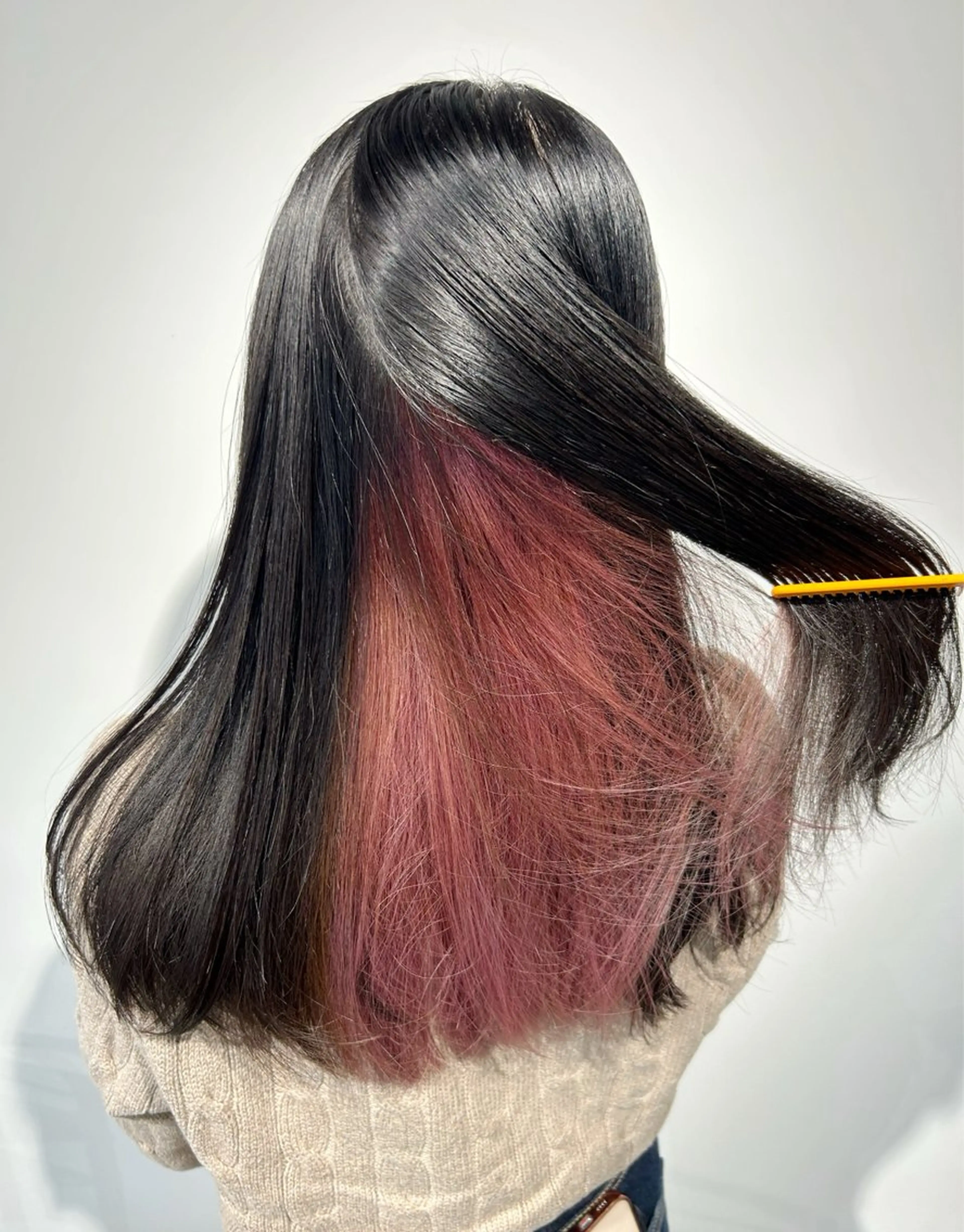 セミロング ヘアカラー カラーアンドケアリタ kitamuuuのヘアスタイル
