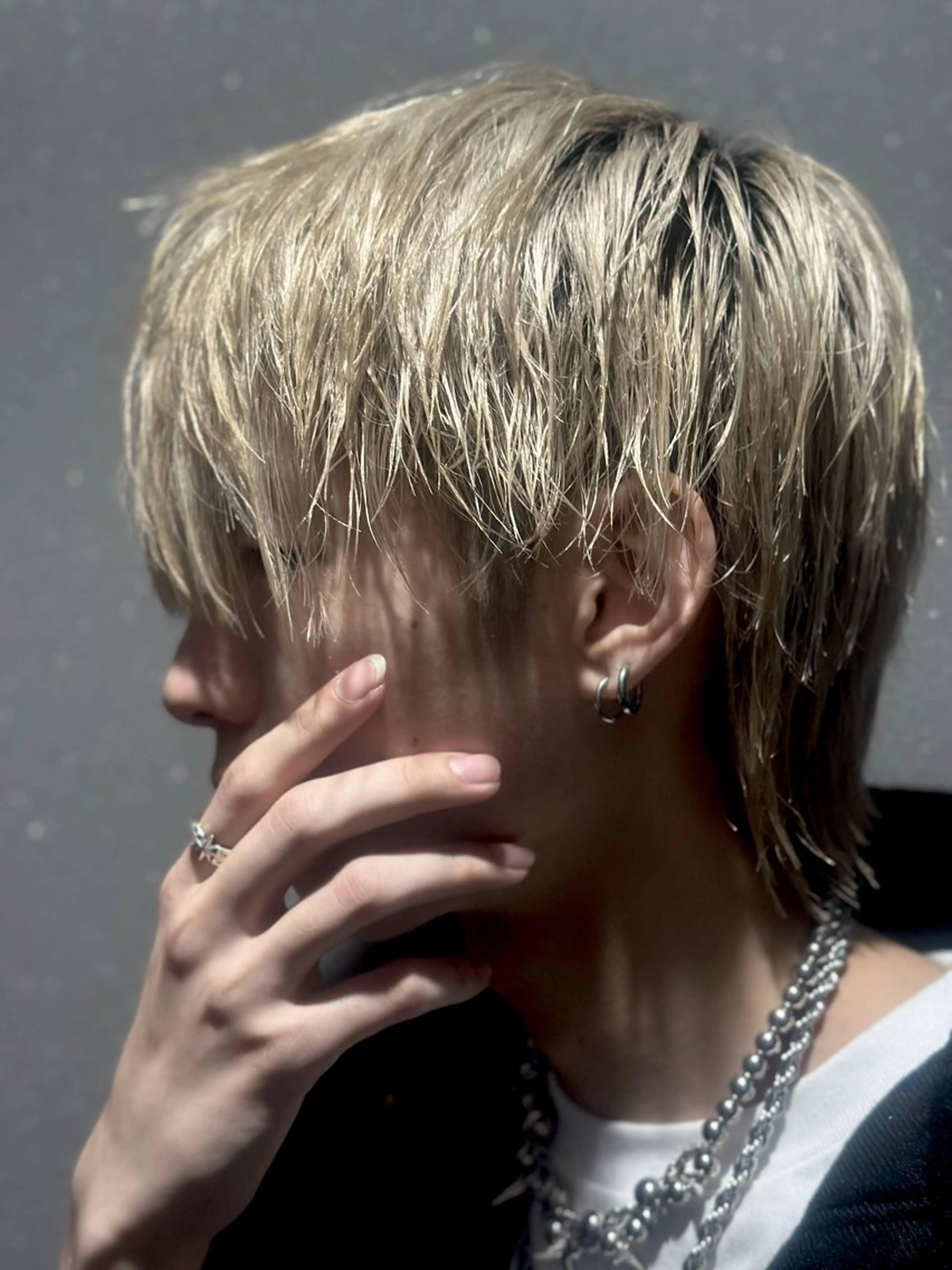 メンズ カット ニュアンス/フェザー /ウルフ/伶馬のヘアスタイル