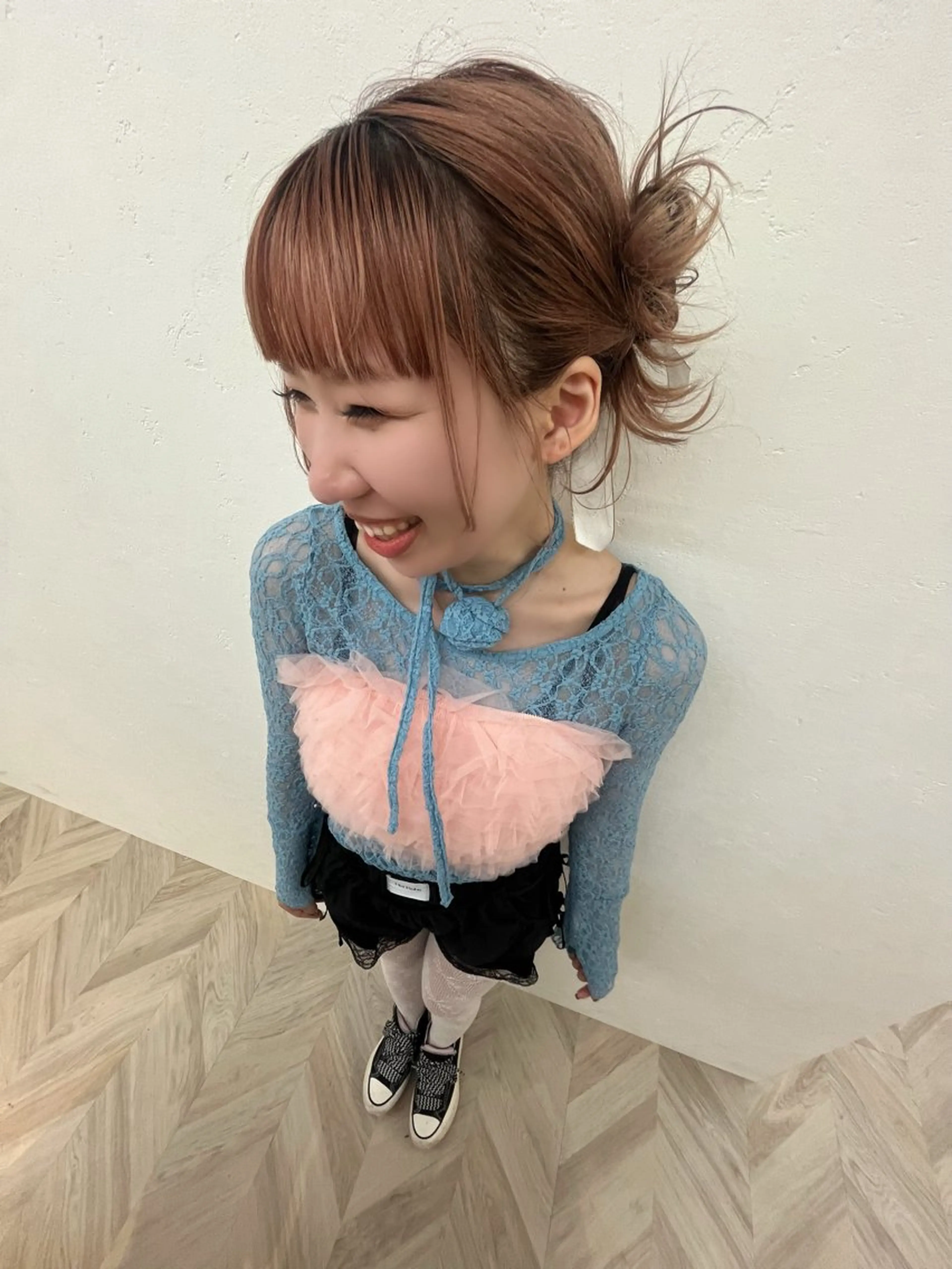 ヘアアレンジ 柔らかい艶暖色 レイヤー🫧姫汝のヘアスタイル