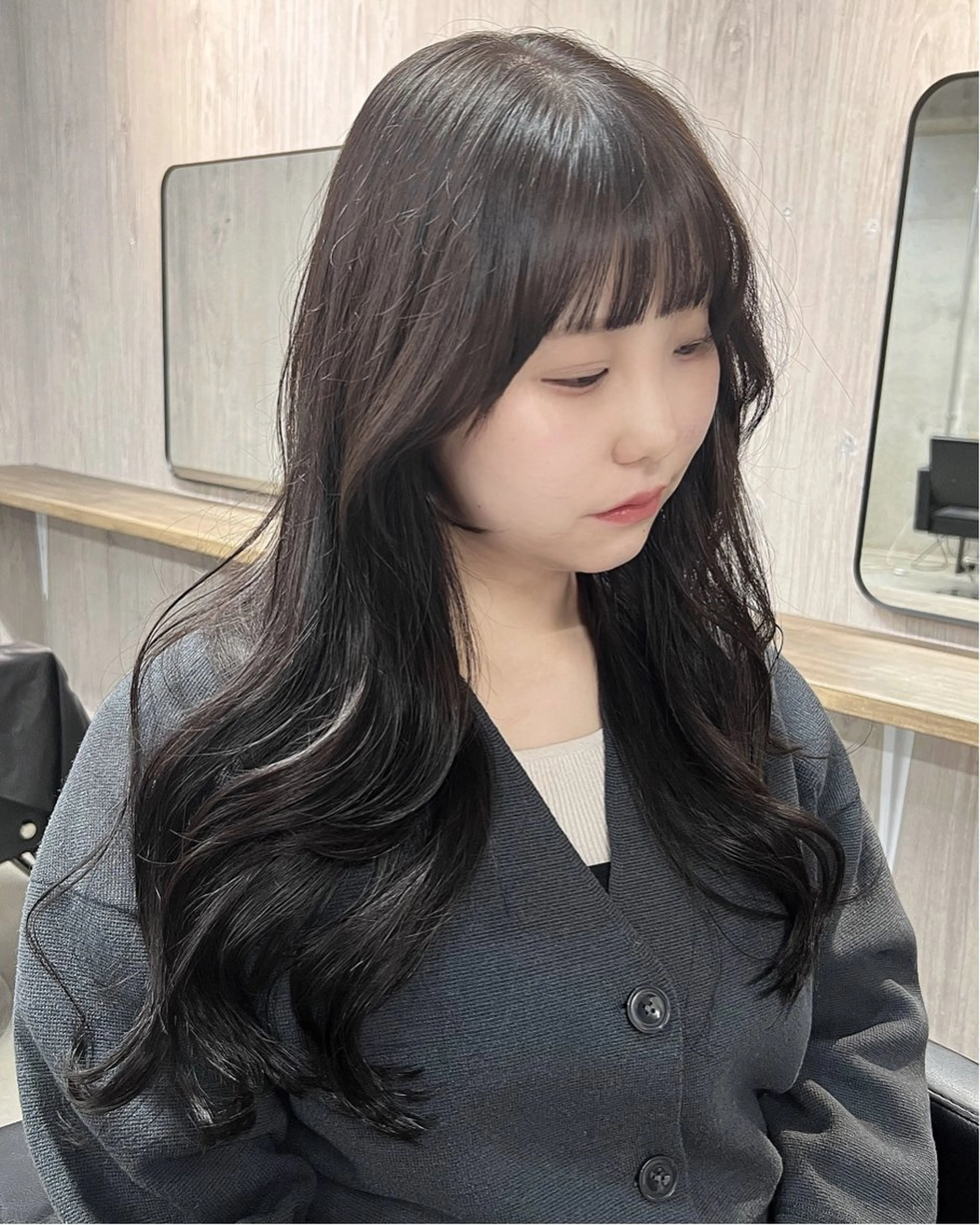 ロング ヘアカラー lafit kaede/韓国ヘアのヘアスタイル