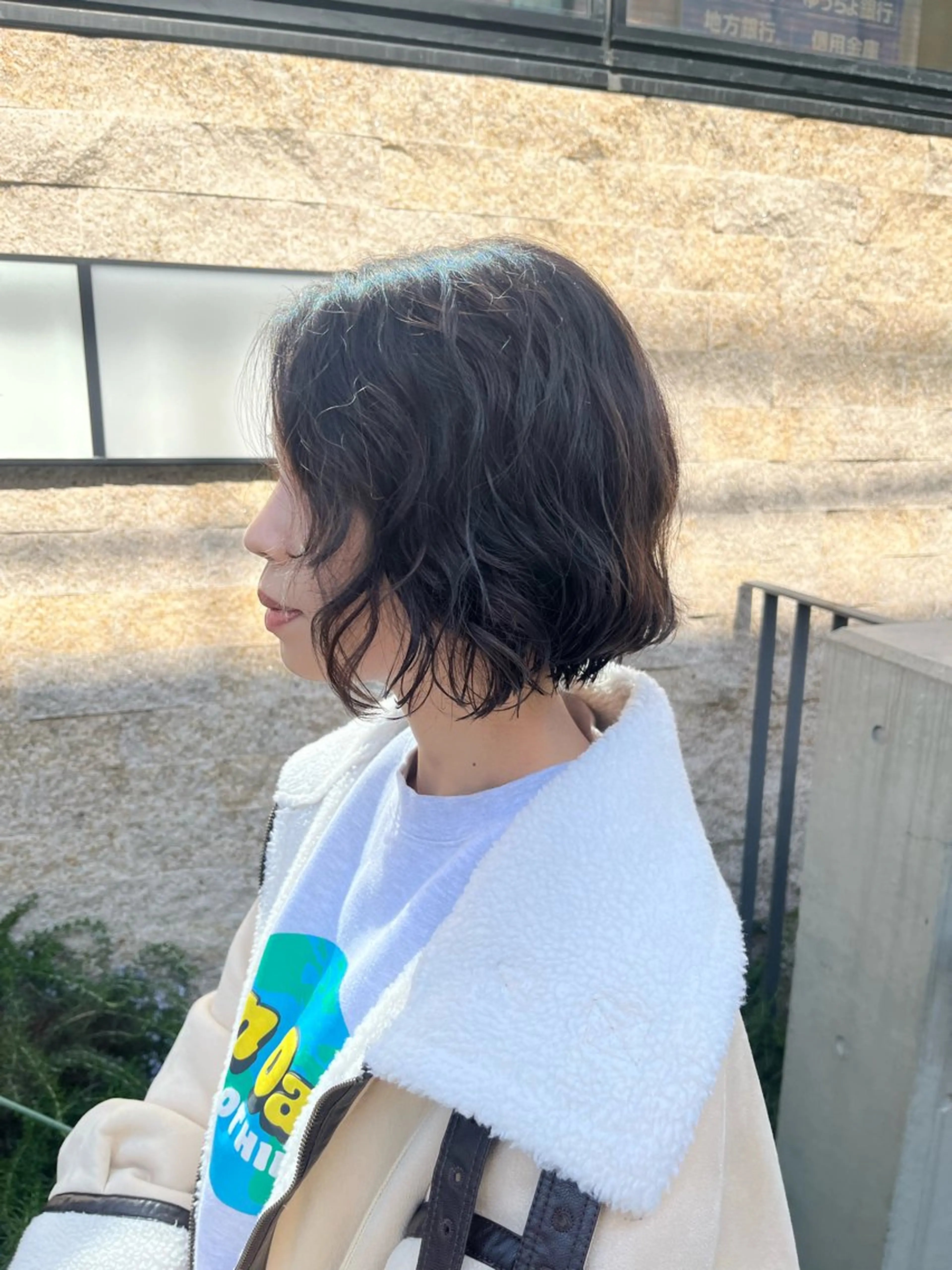 ショート パーマ ボブ カット パーマ トリートメント ✨透明感カラー✨ 🦖佐々木未来🦕のヘアスタイル