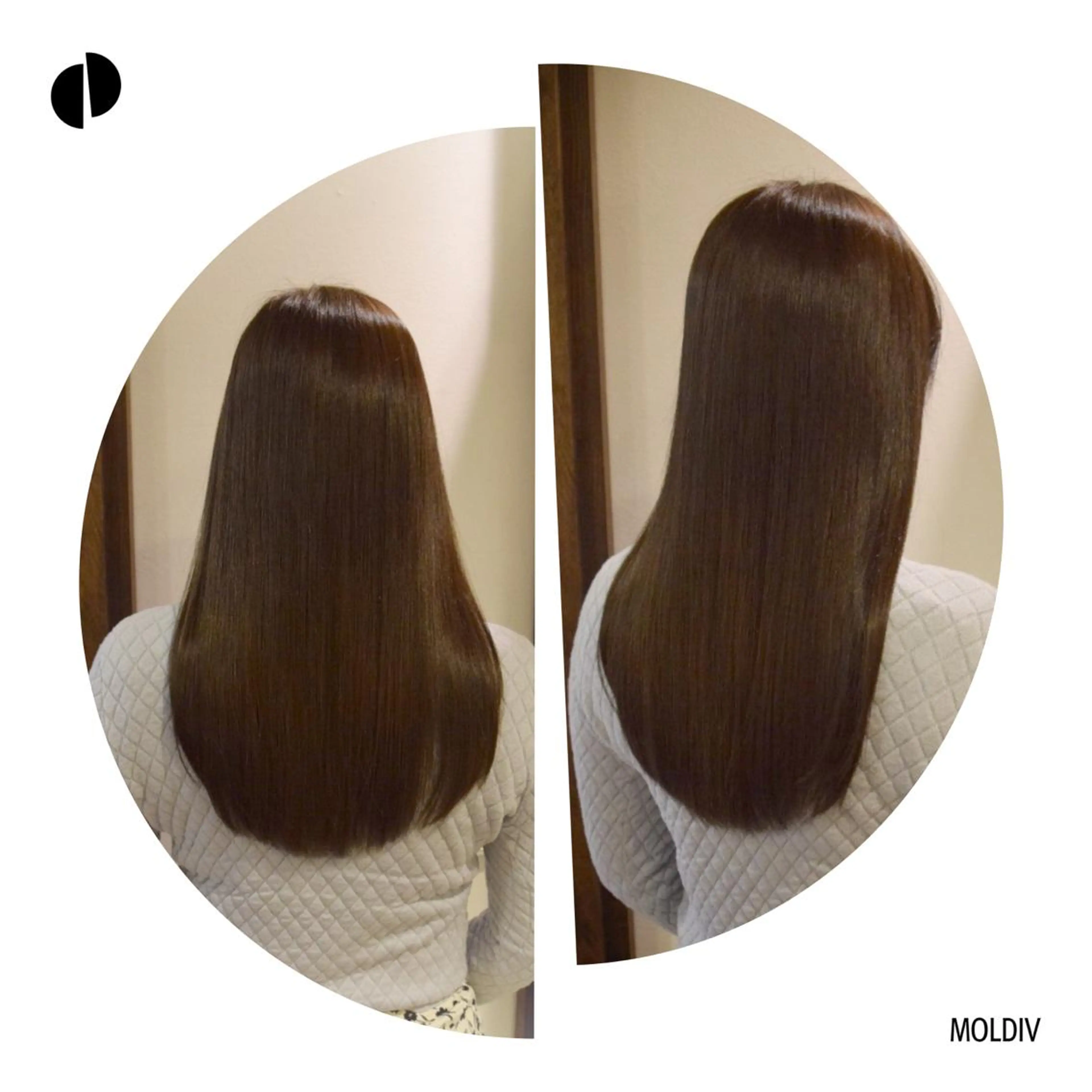 セミロング カラー ネイビーカラー トリートメント ✨縮毛矯正✨髪質改善 ナカシマ ユミのヘアスタイル