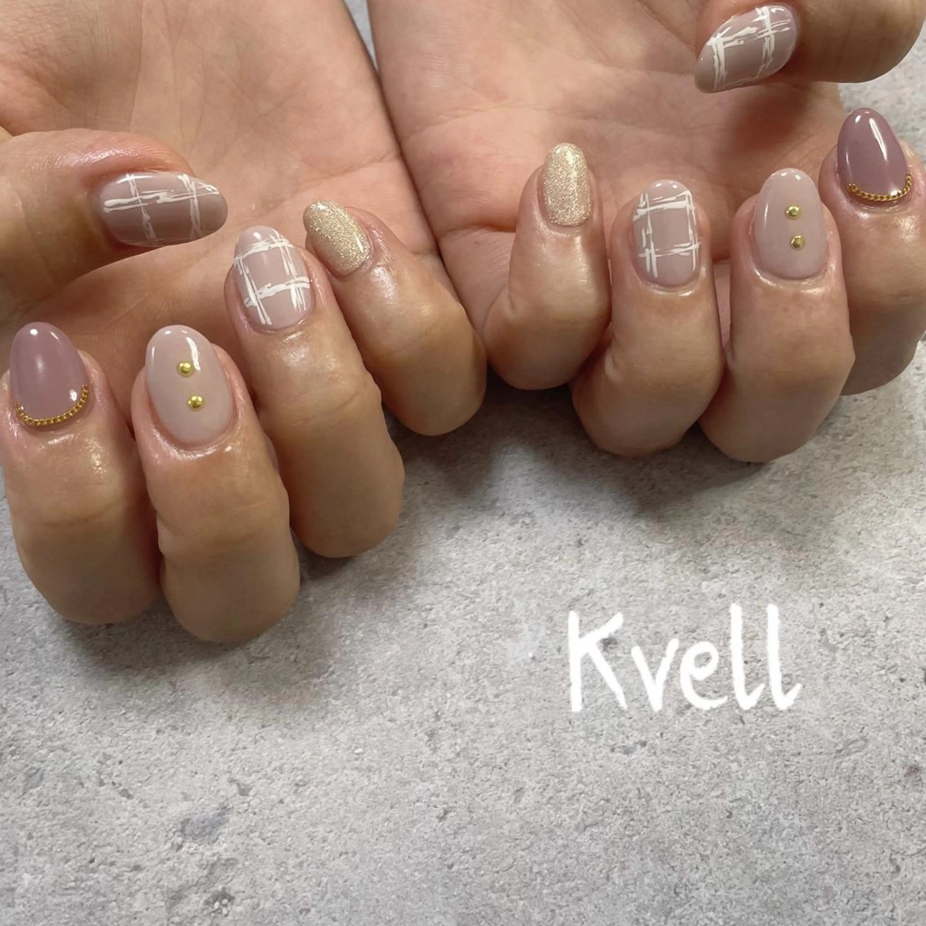 ネイル ハンドネイル nailsalon Kvellのネイルデザイン