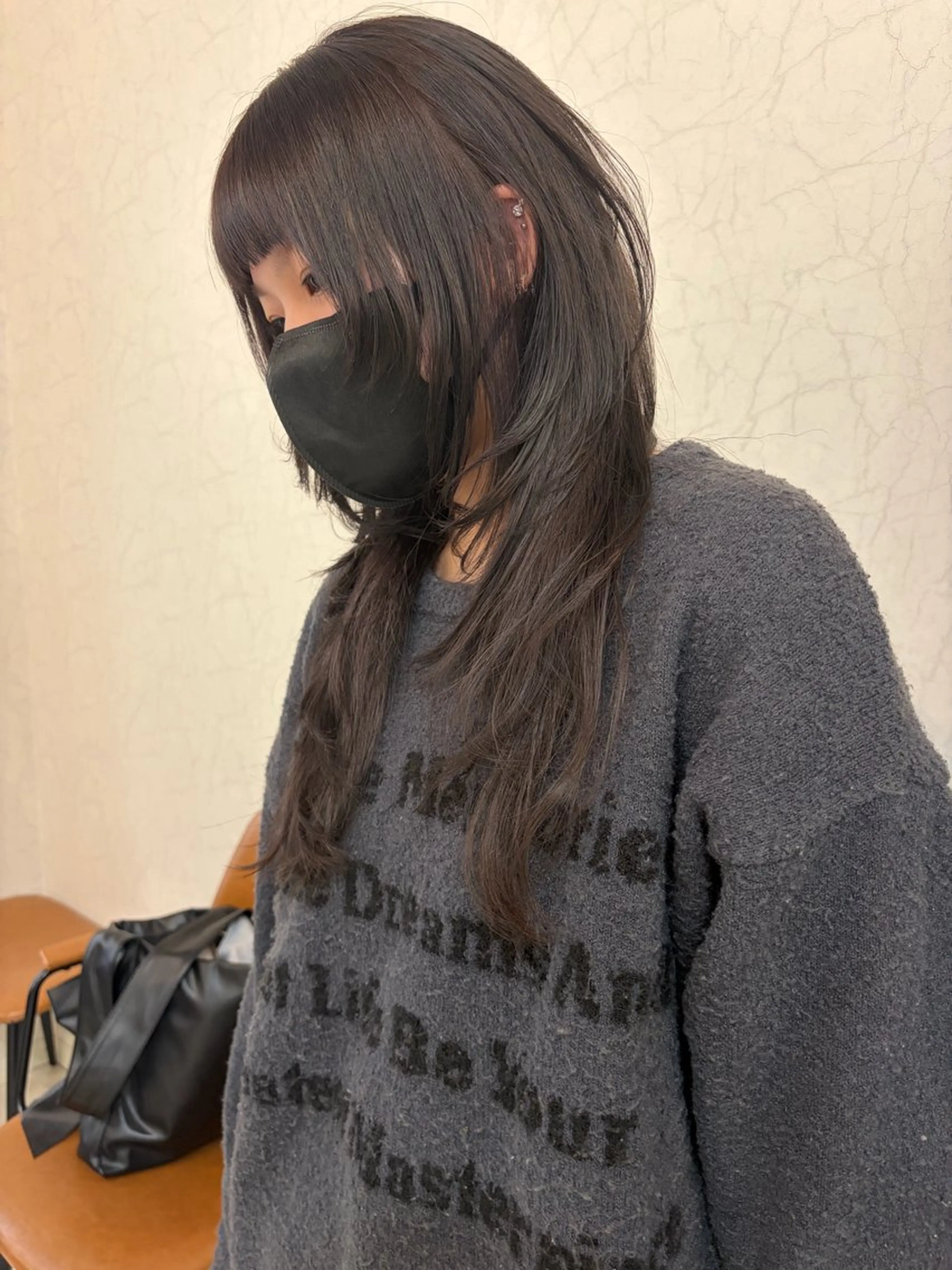 ロング カラー レイヤーカット カット ヘアカラー niko RINKAのヘアスタイル