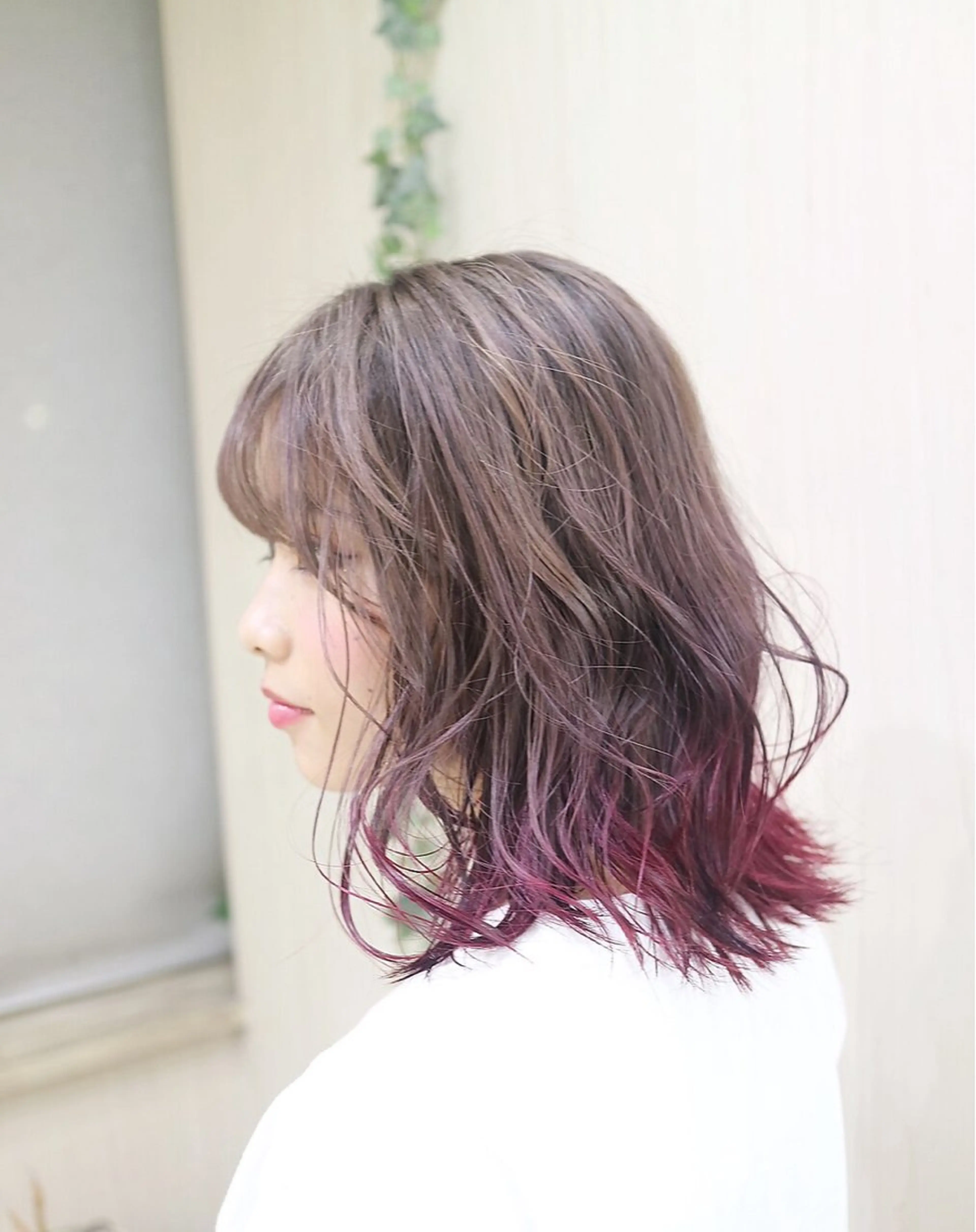 ミディアム カラー たけかわ みずきのヘアスタイル
