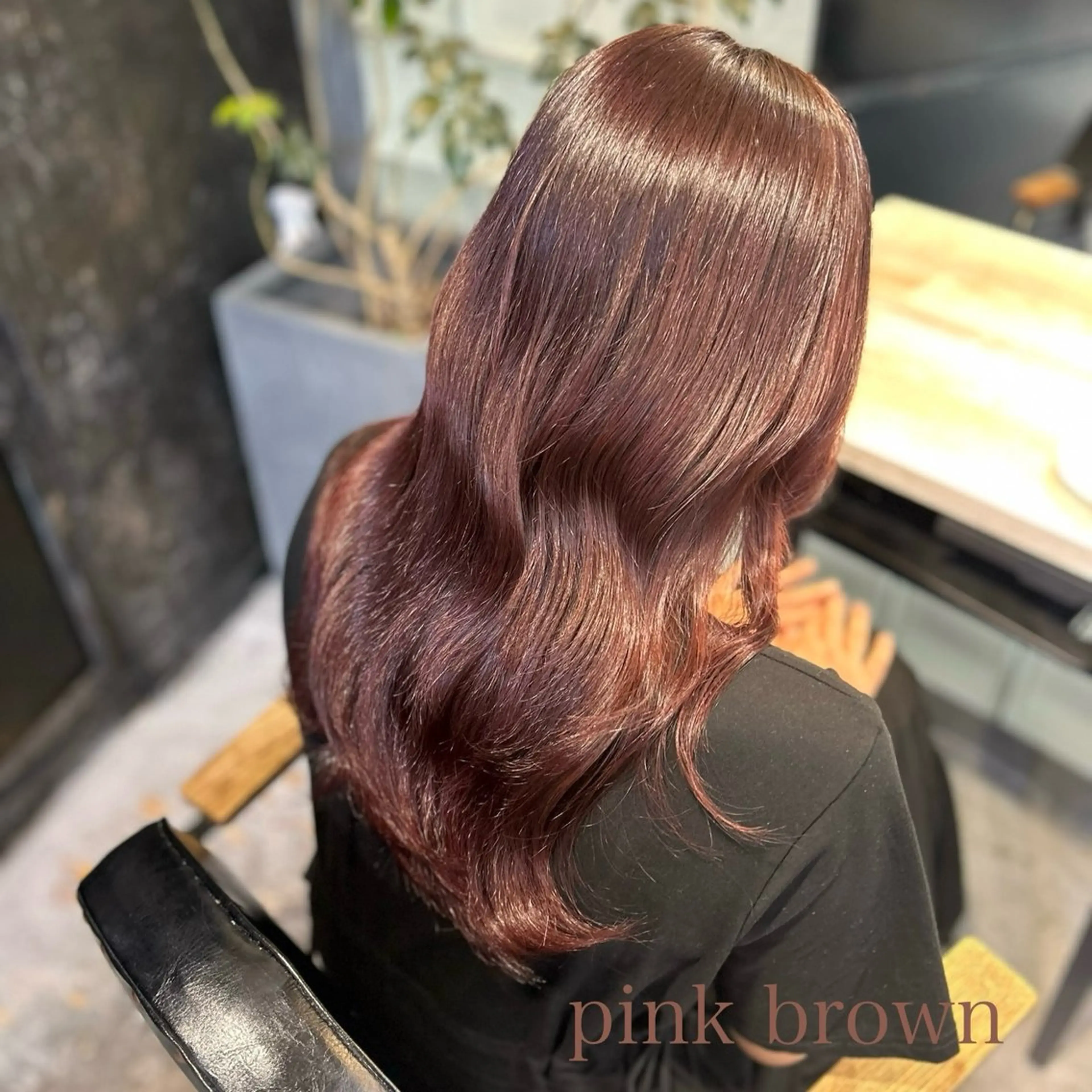 ロング ピンクブラウン 🌷ブリーチ縮毛矯正 /mina🌷のヘアスタイル
