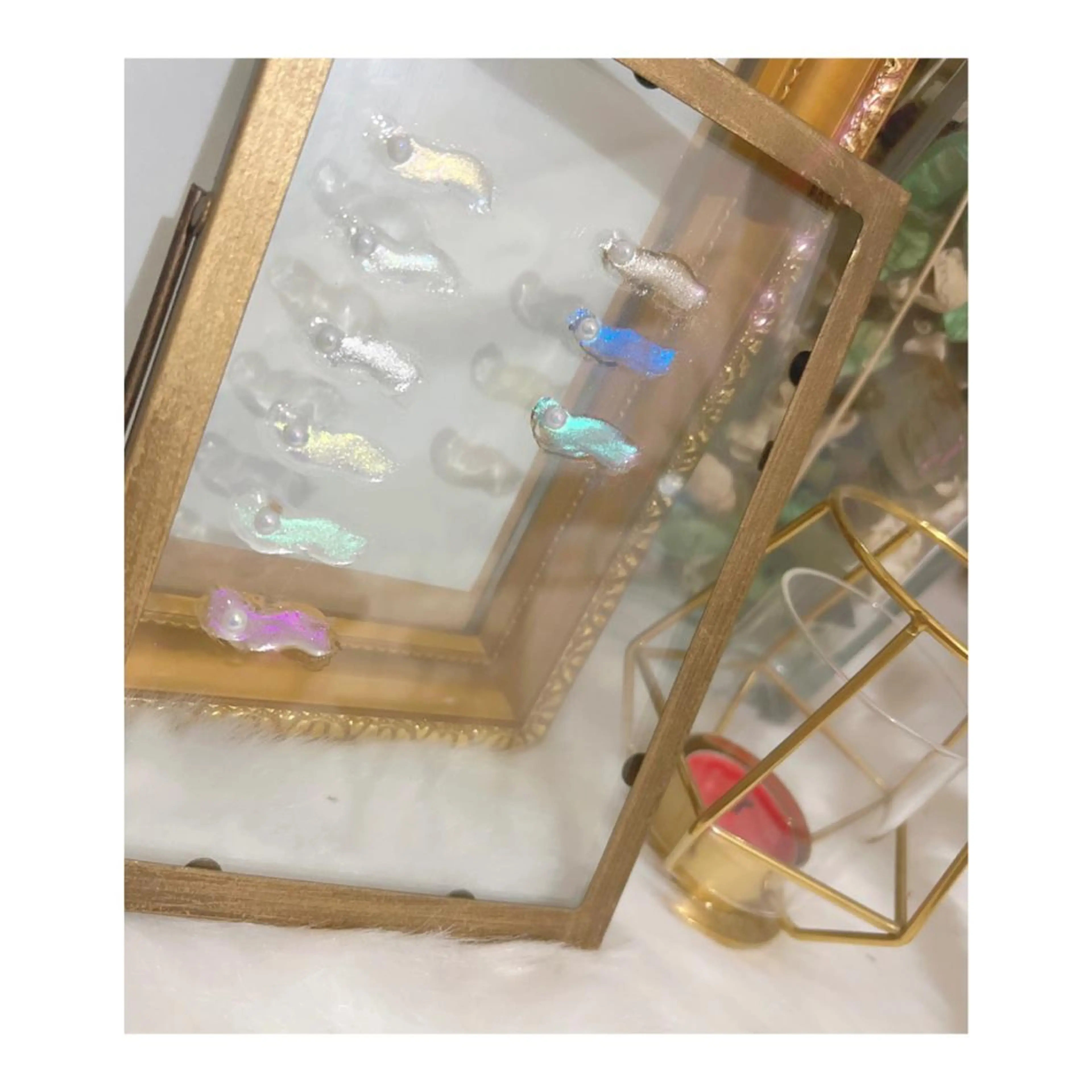 カラー ネイル ミラーネイル M nail 個人サロン𓆉♥︎のネイルデザイン