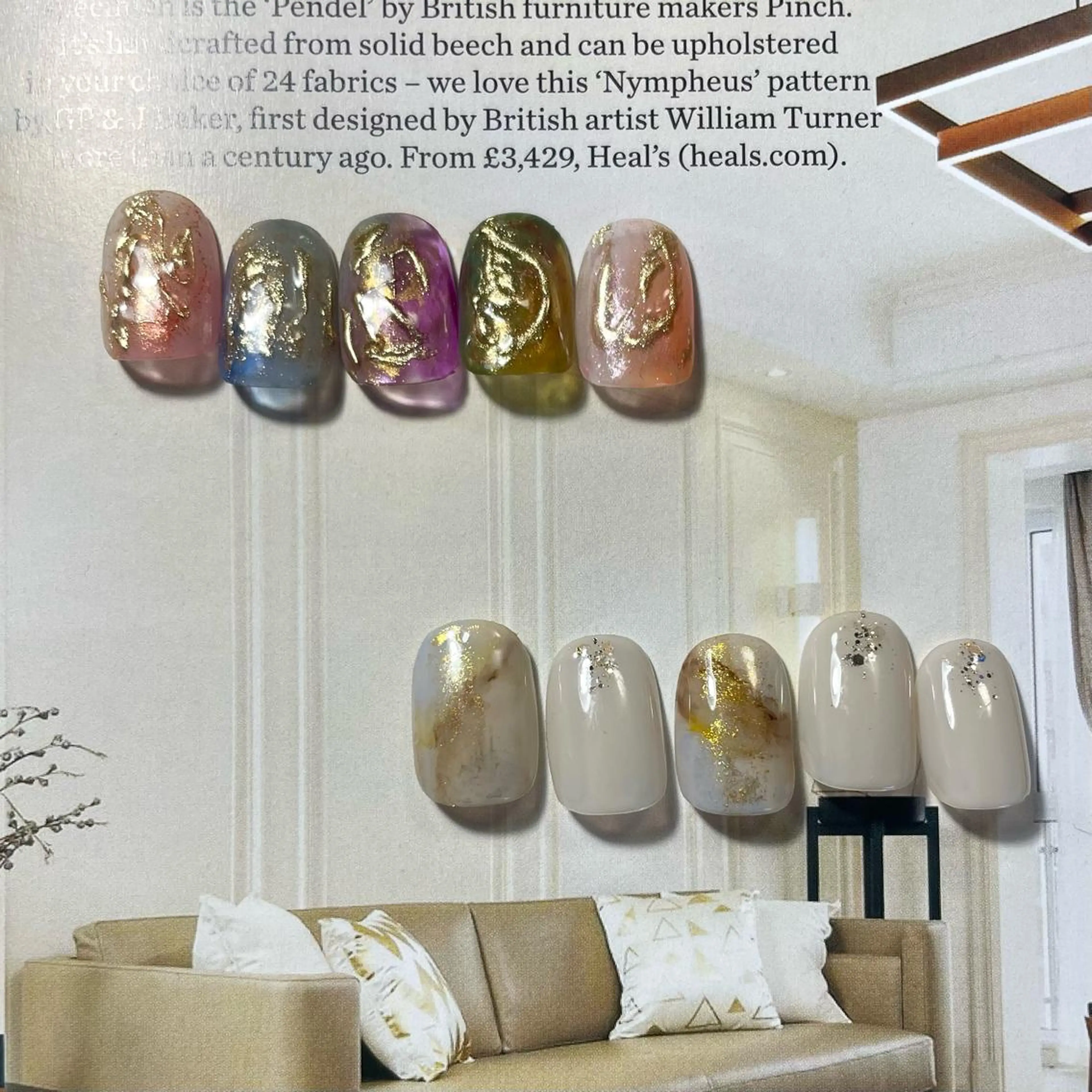 ネイル アートネイル 大理石ネイル(マーブル) Lofinails ちひろのネイルデザイン