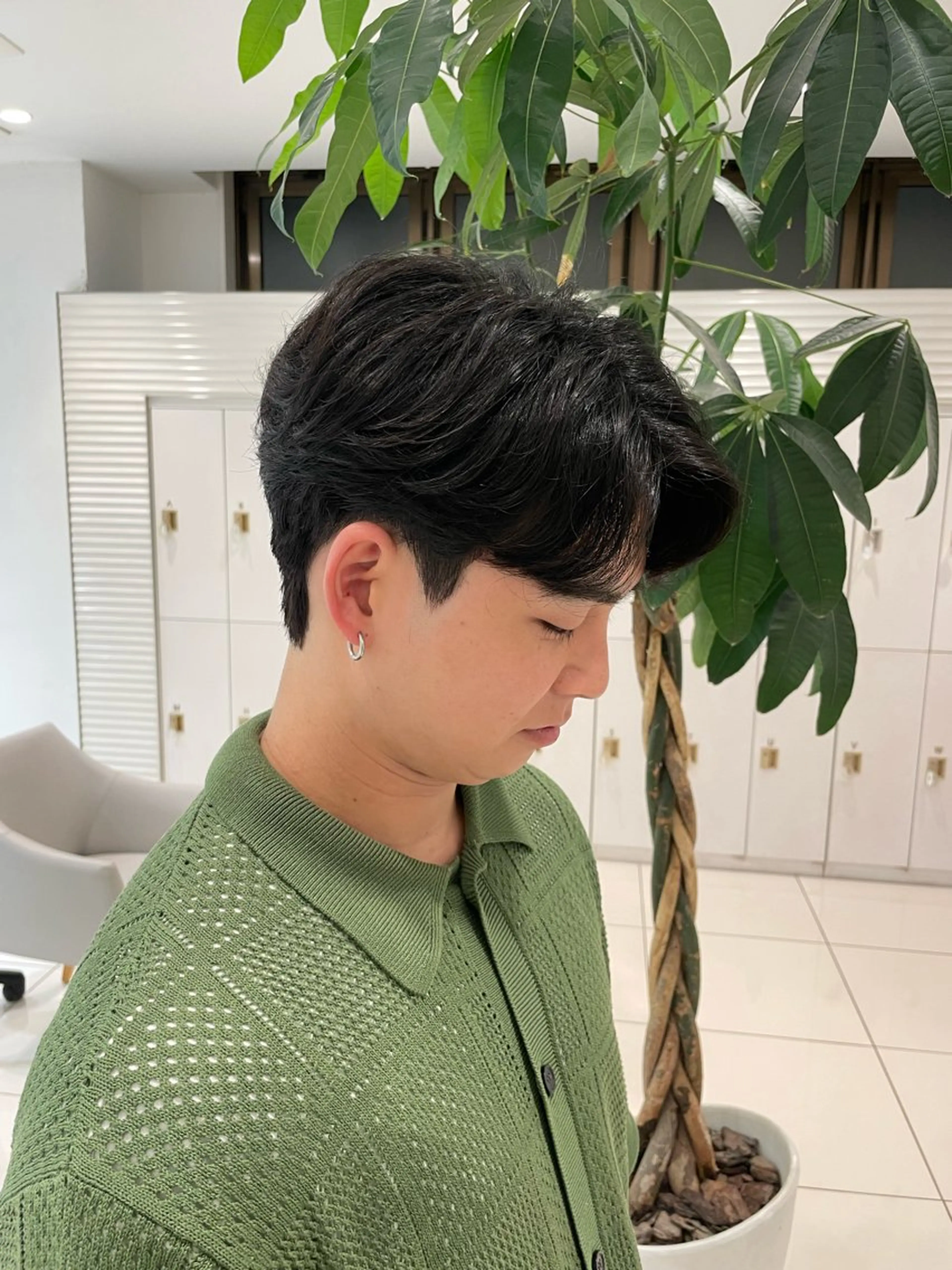 ショート パーマ メンズ ダウンパーマ カルマパーマ メンズパーマ カット パーマ 樋笠 知佳のヘアスタイル