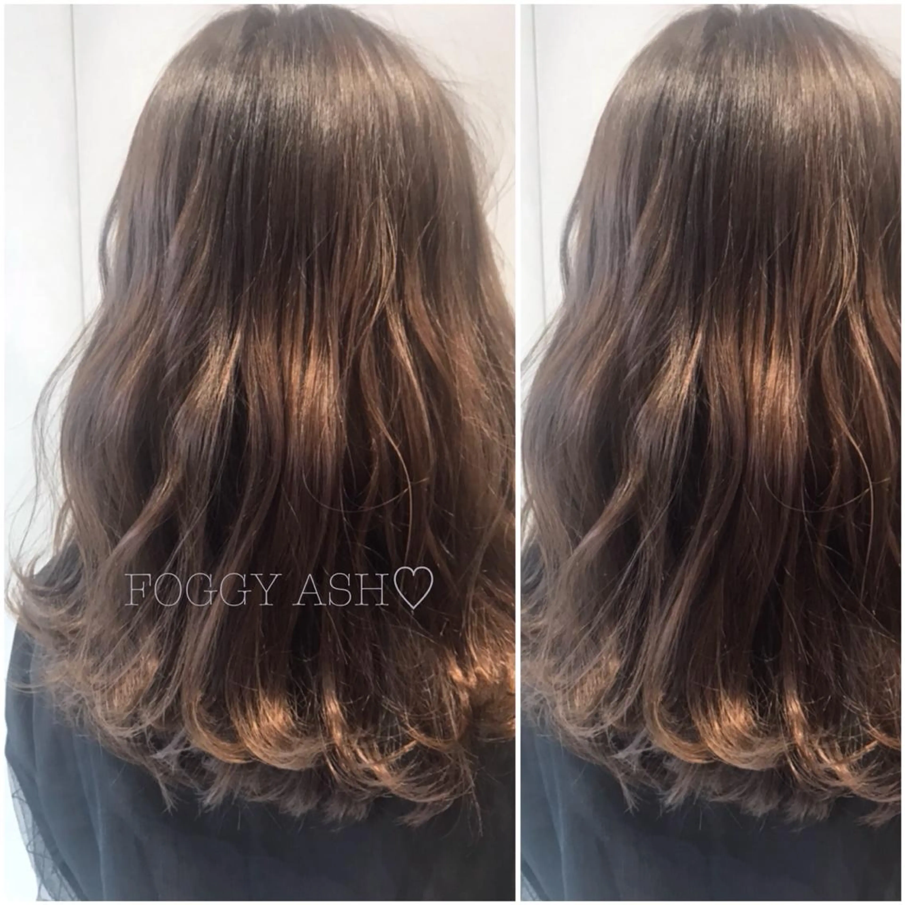 ミディアム アッシュ オリーブ透明感カラー 表参道/MIKUのヘアスタイル