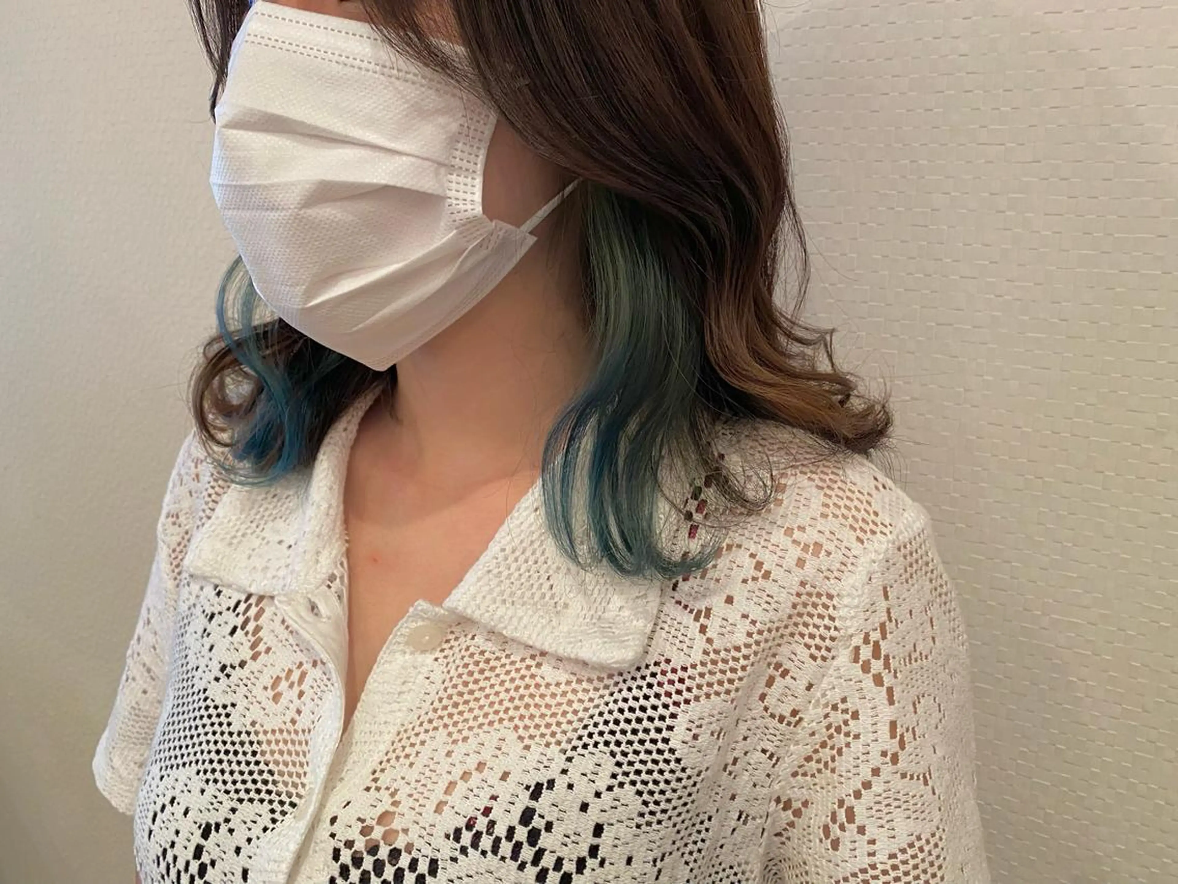 ミディアム カラー たなか もえなのヘアスタイル