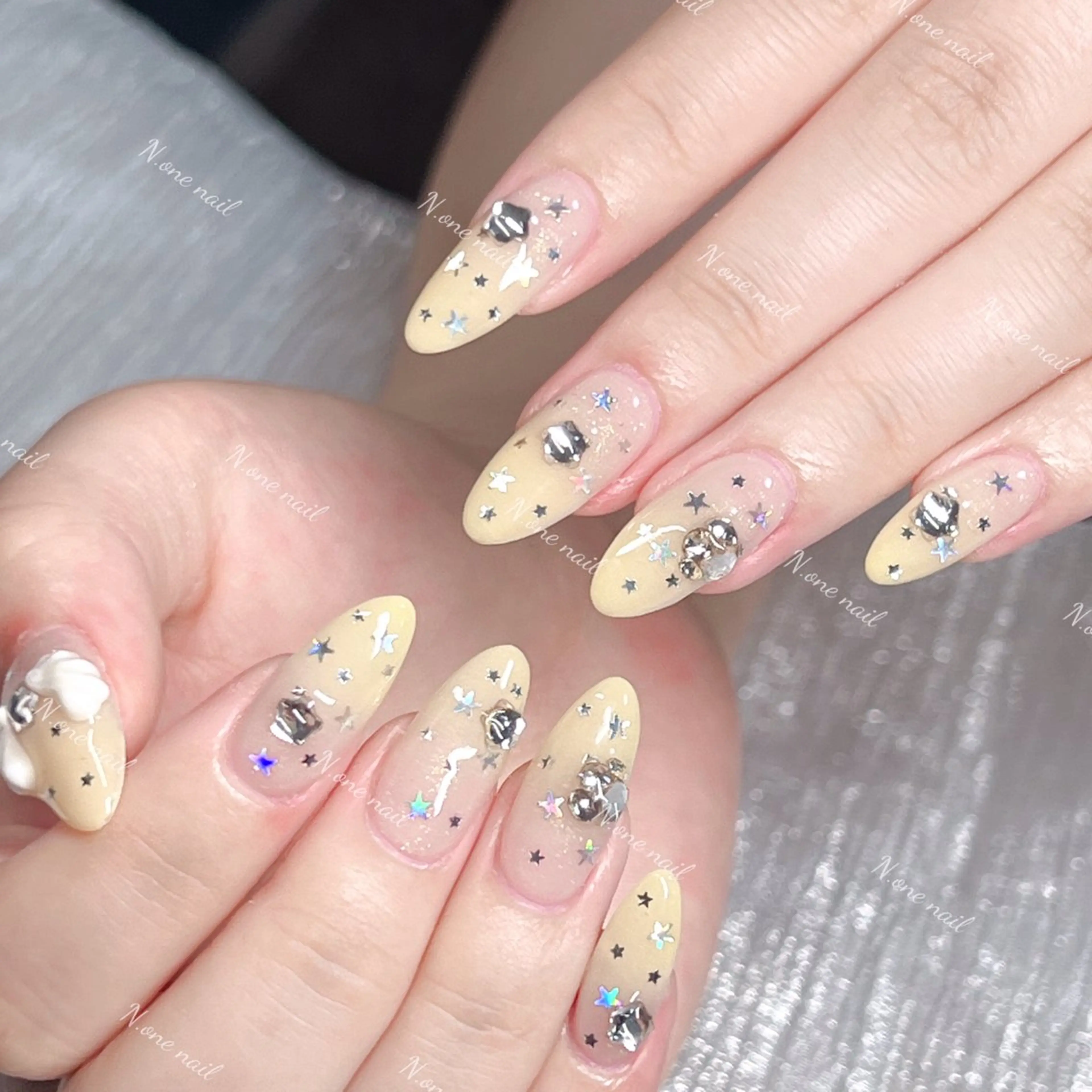 ネイル 長いだし/スカルプ/ パラシェルN.oneのネイルデザイン