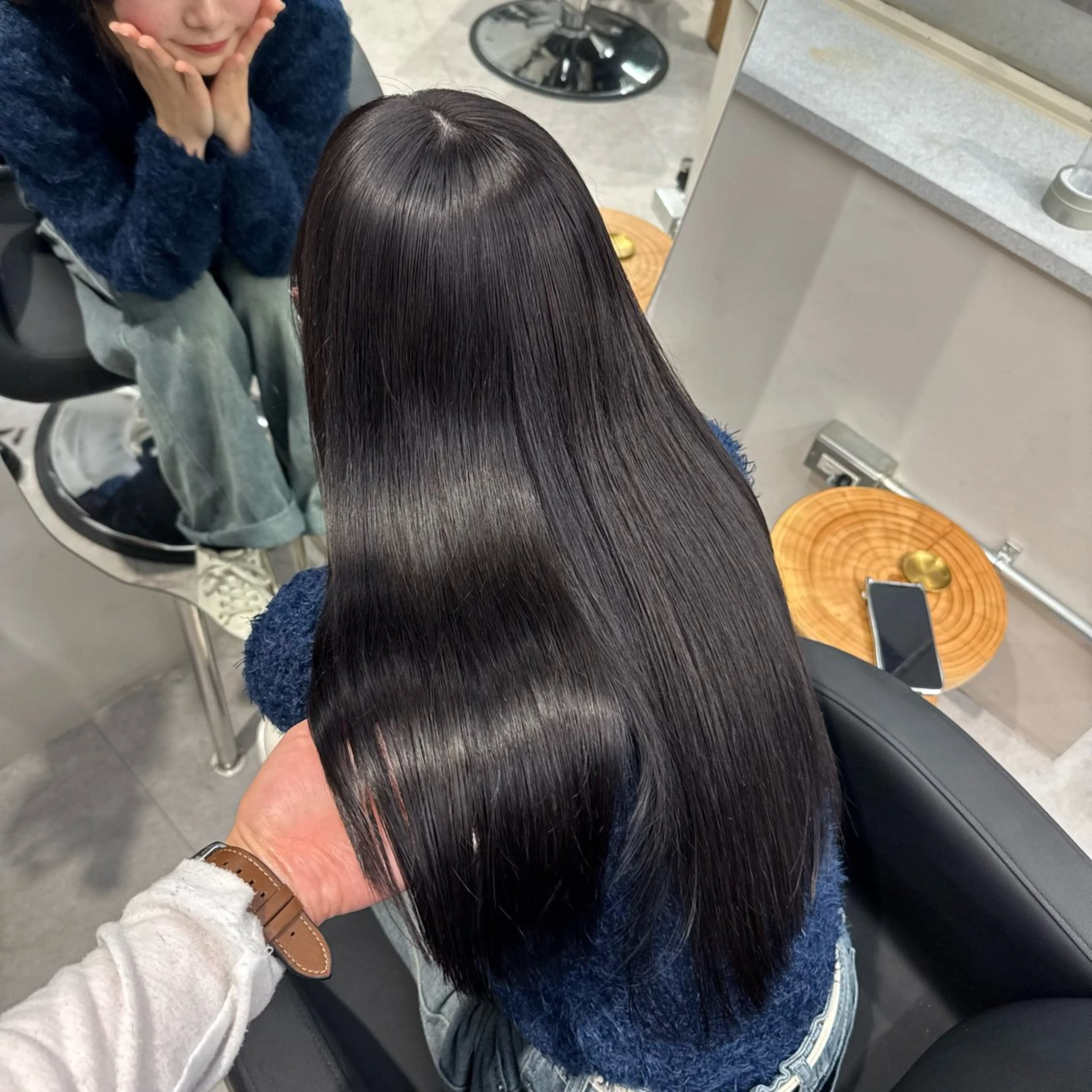 🕯1日3名限定🕯1限定メニュー！【艶髪ストレートパーマ+ナプラ艶トリートメン】の写真