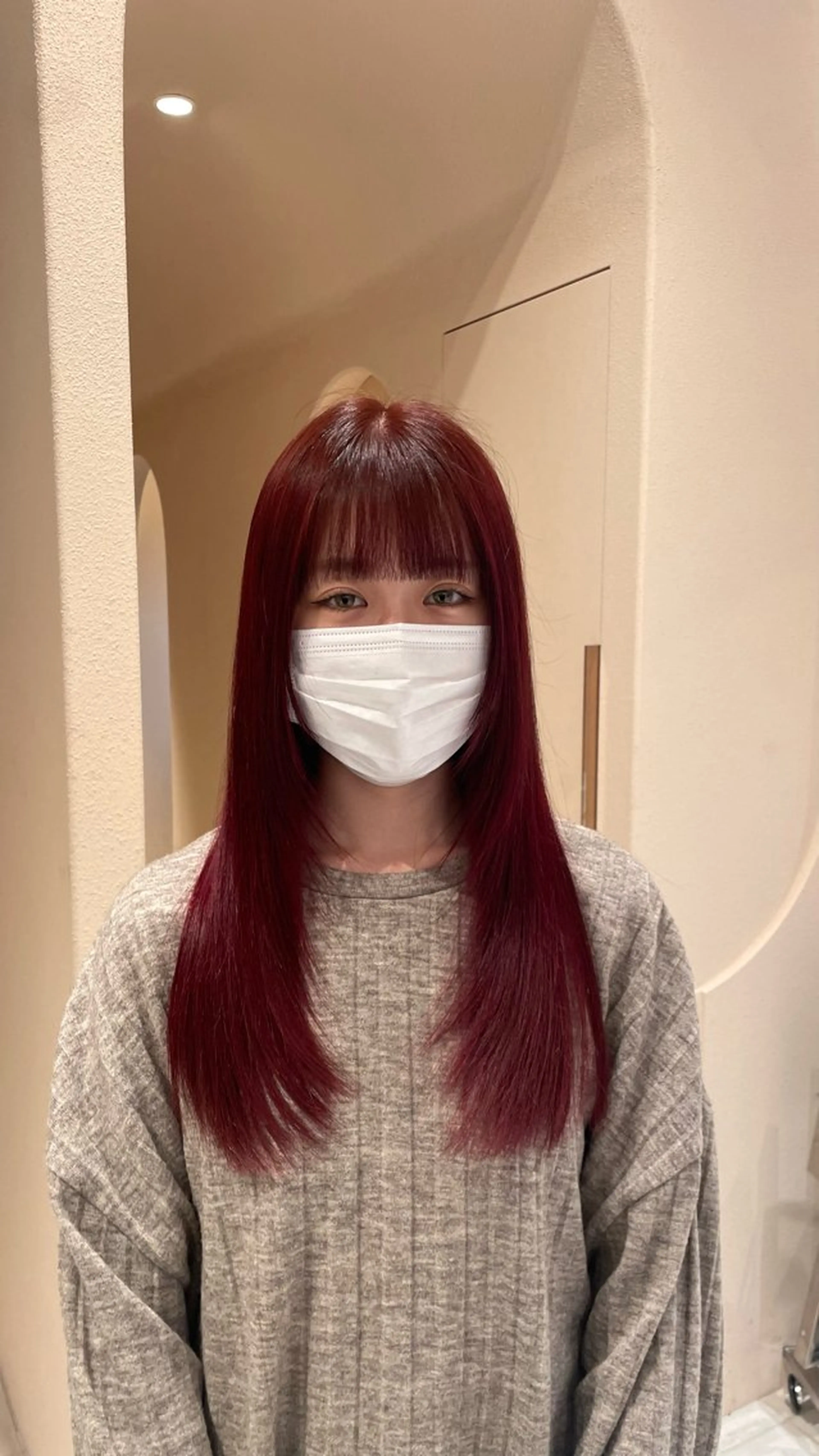 ロング カラー 韓国風ヘア レイヤーカット 無料ショートカット 募集中📛杏のヘアスタイル