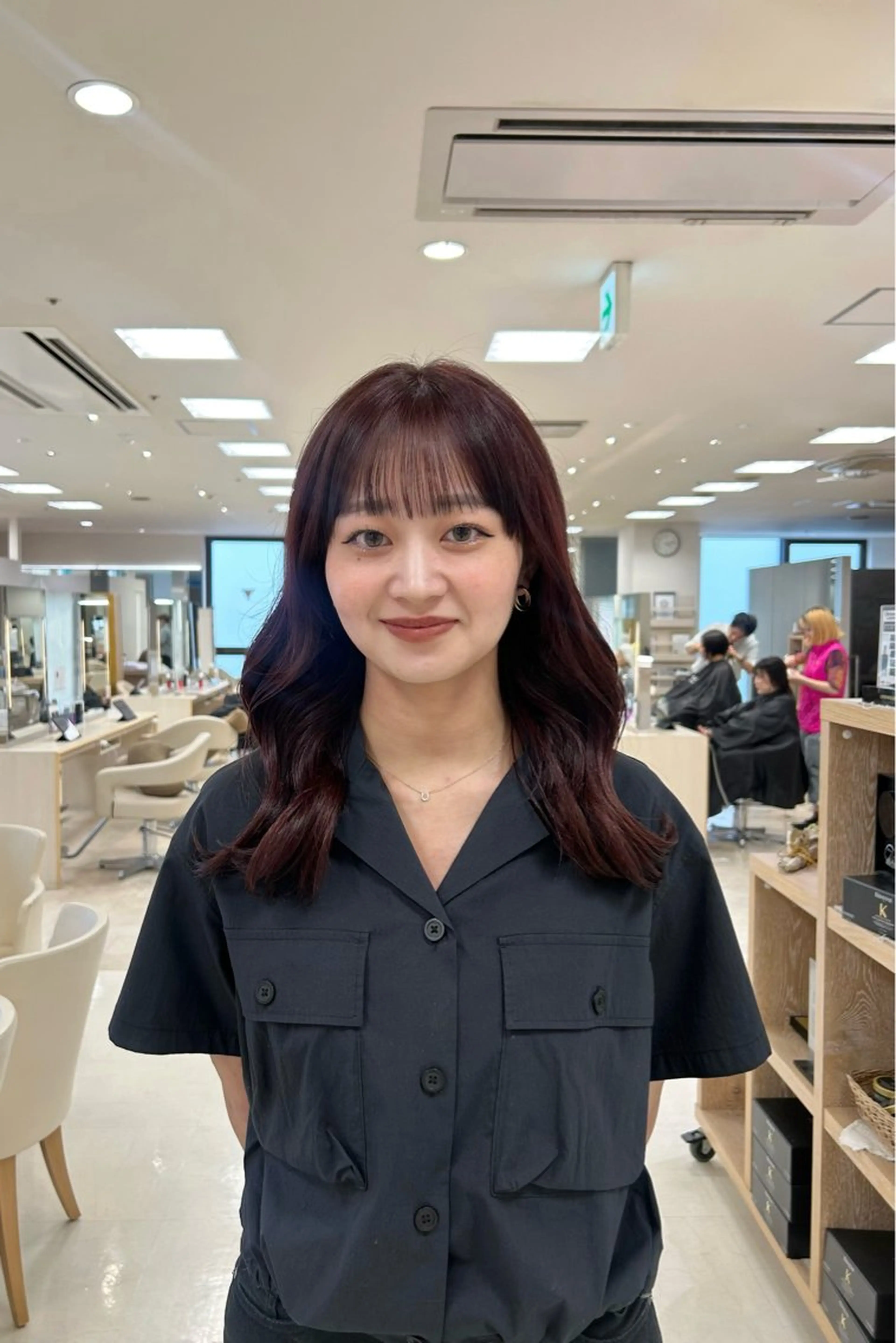 セミロング カラー ヘアアレンジ/ベー ジュchiakiのヘアスタイル