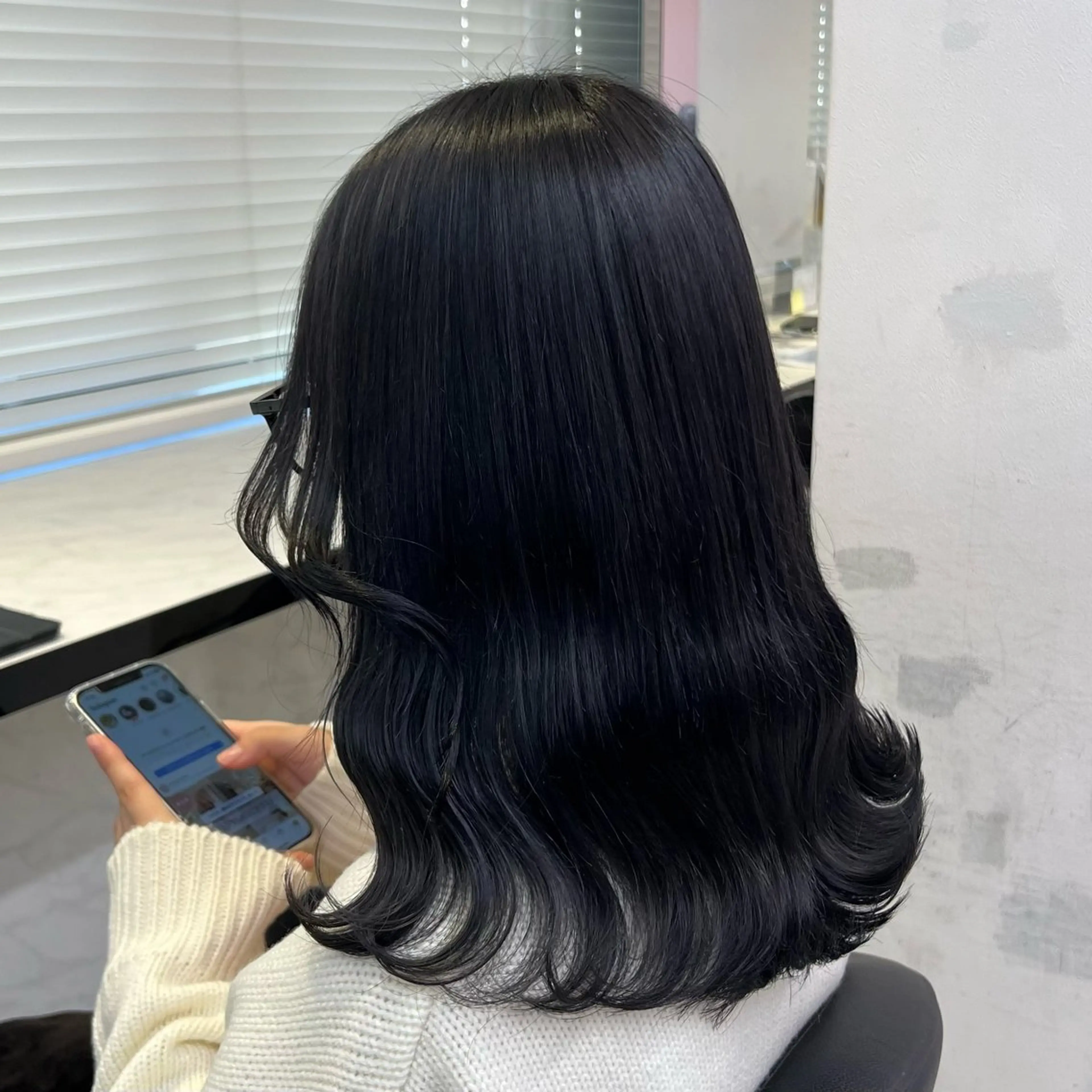 ロング カラー 韓国っぽ♡寒色/暗髪 🫧MOEKA🦋のヘアスタイル