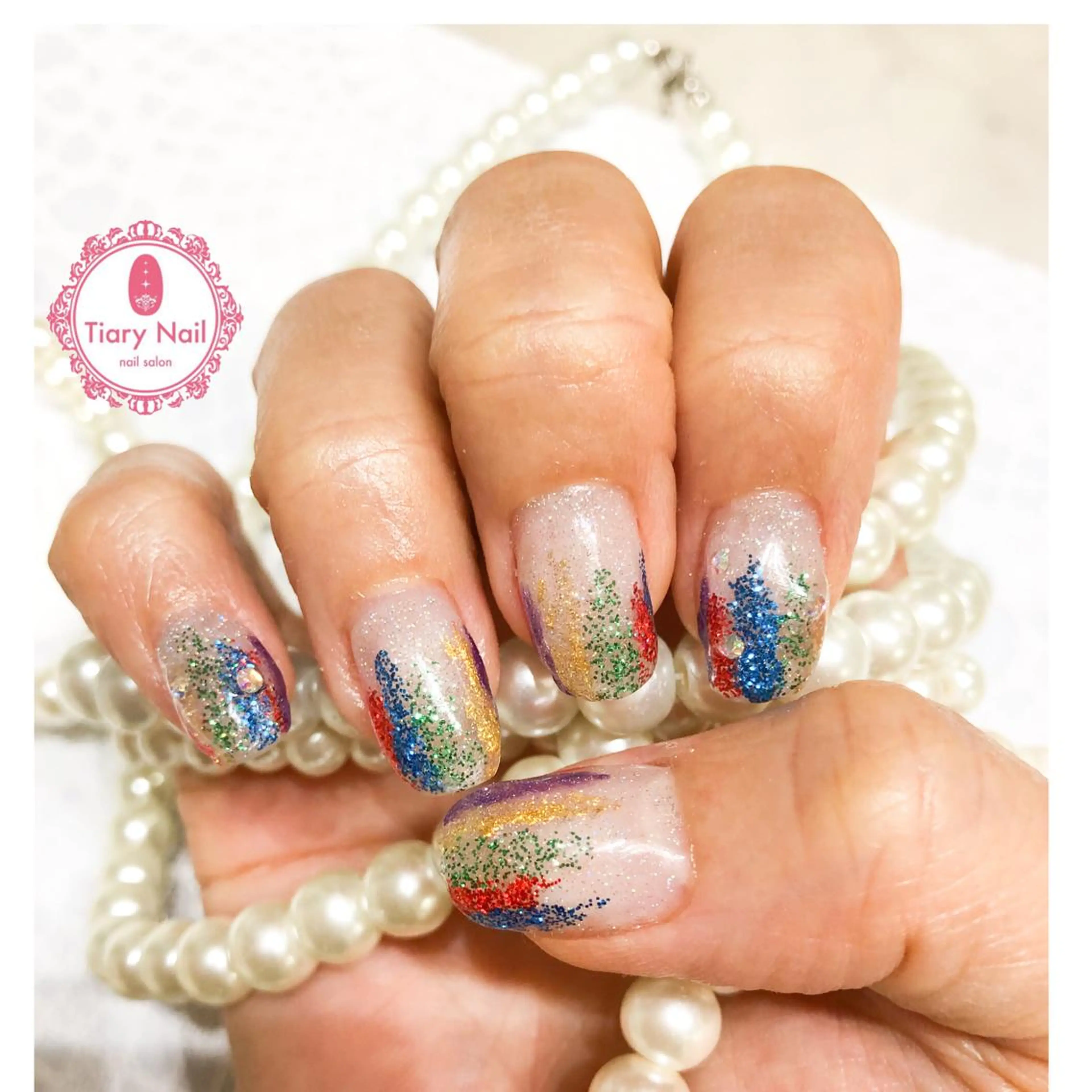 ネイル tiarynail K K🐼のネイルデザイン