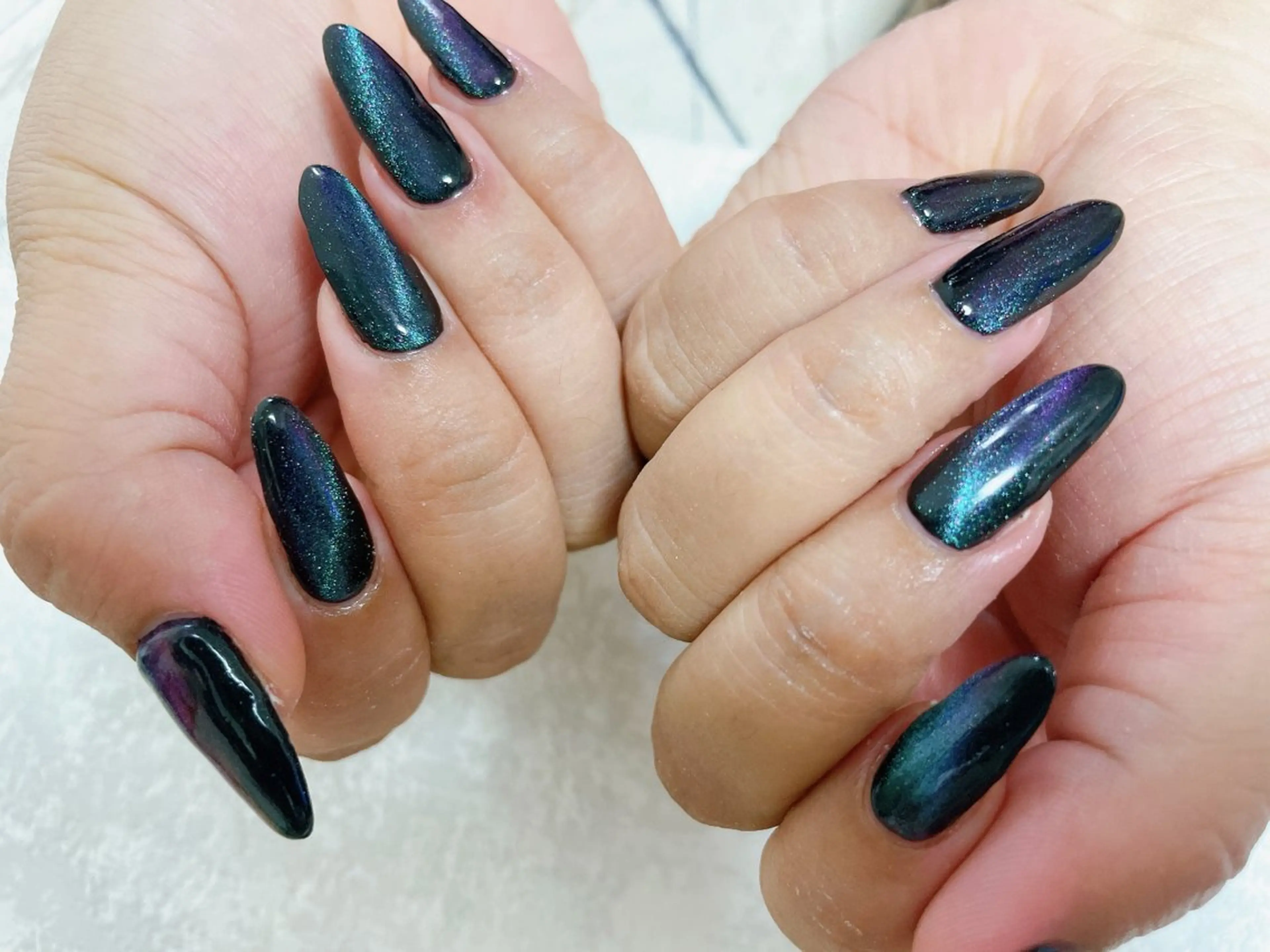 ネイル オーロラネイル フットネイル フレンチネイル ジェルネイル 韓国ネイル ハンドネイル mogunail &blowのネイルデザイン