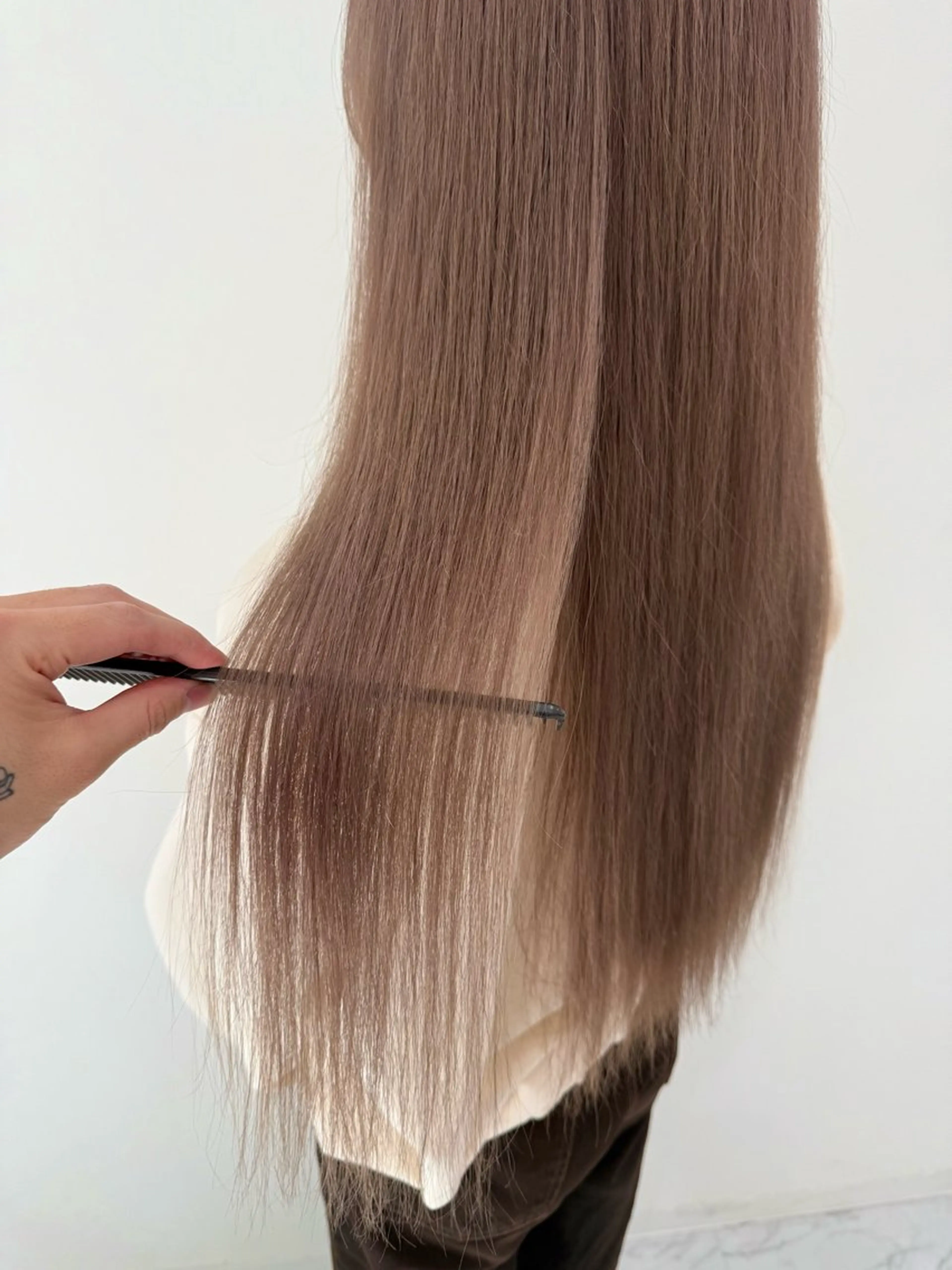 ロング カット トリートメント 韓国ヘア 野々山 ゆうとのヘアスタイル