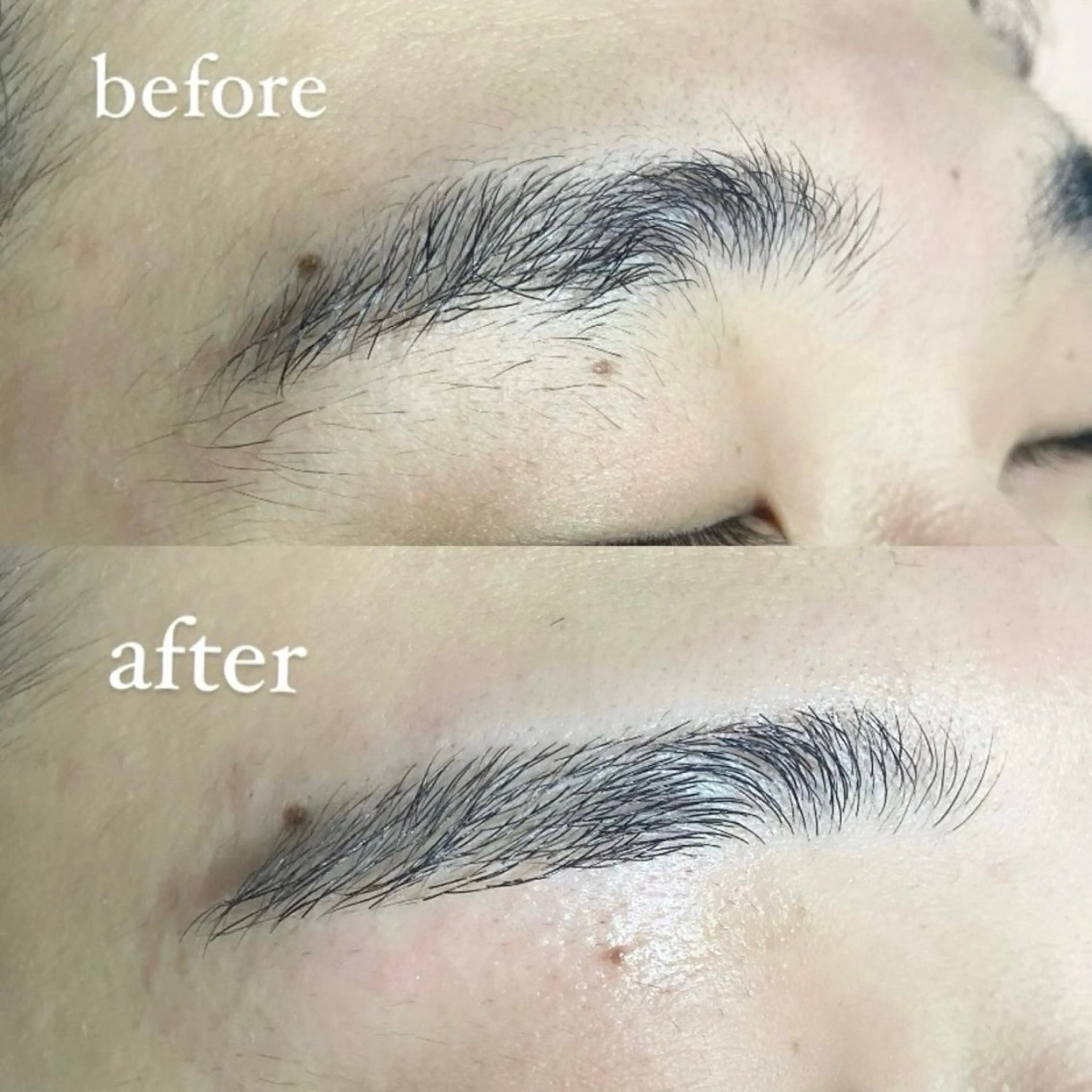 アイブロウ 漢眉毛/メンズパーマ /メッシュ/ヒロヤのヘアスタイル