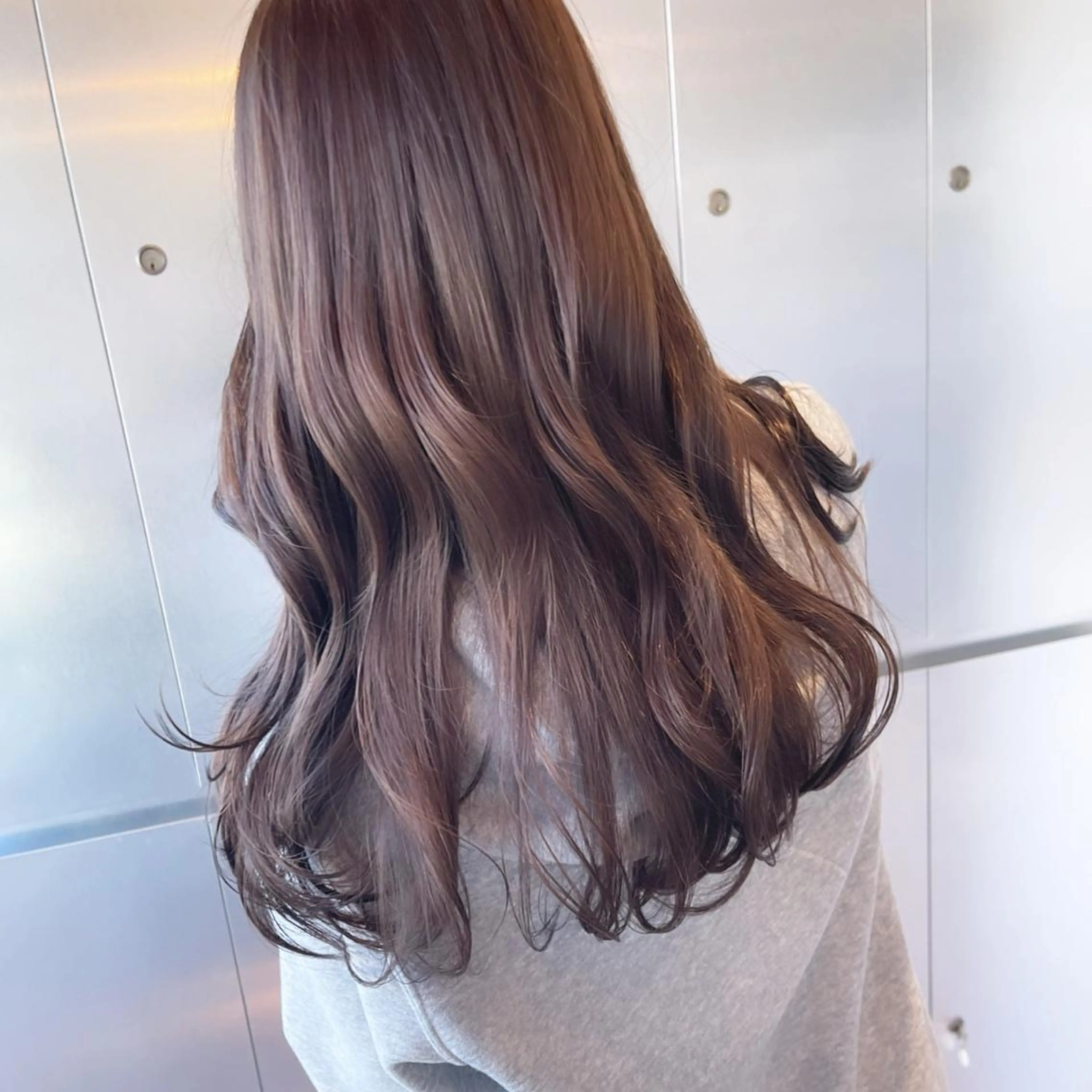 セミロング カラー ヘアアレンジ カット ヘアカラー トリートメント Aloa透明感ヘア ♡kanami♡のヘアスタイル
