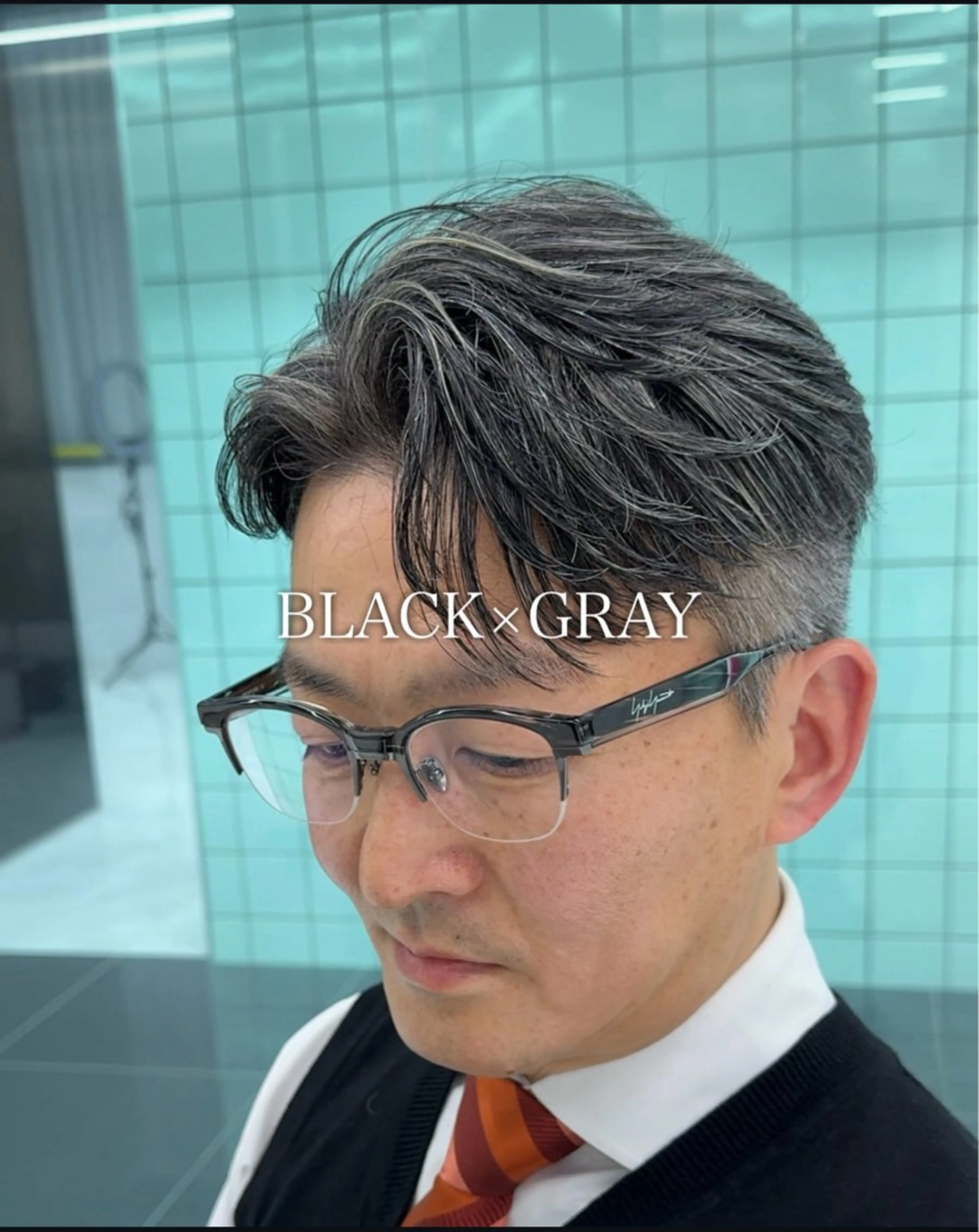 メンズ 白髪ぼかし/メッシュ ハイライト/ゆうとのヘアスタイル