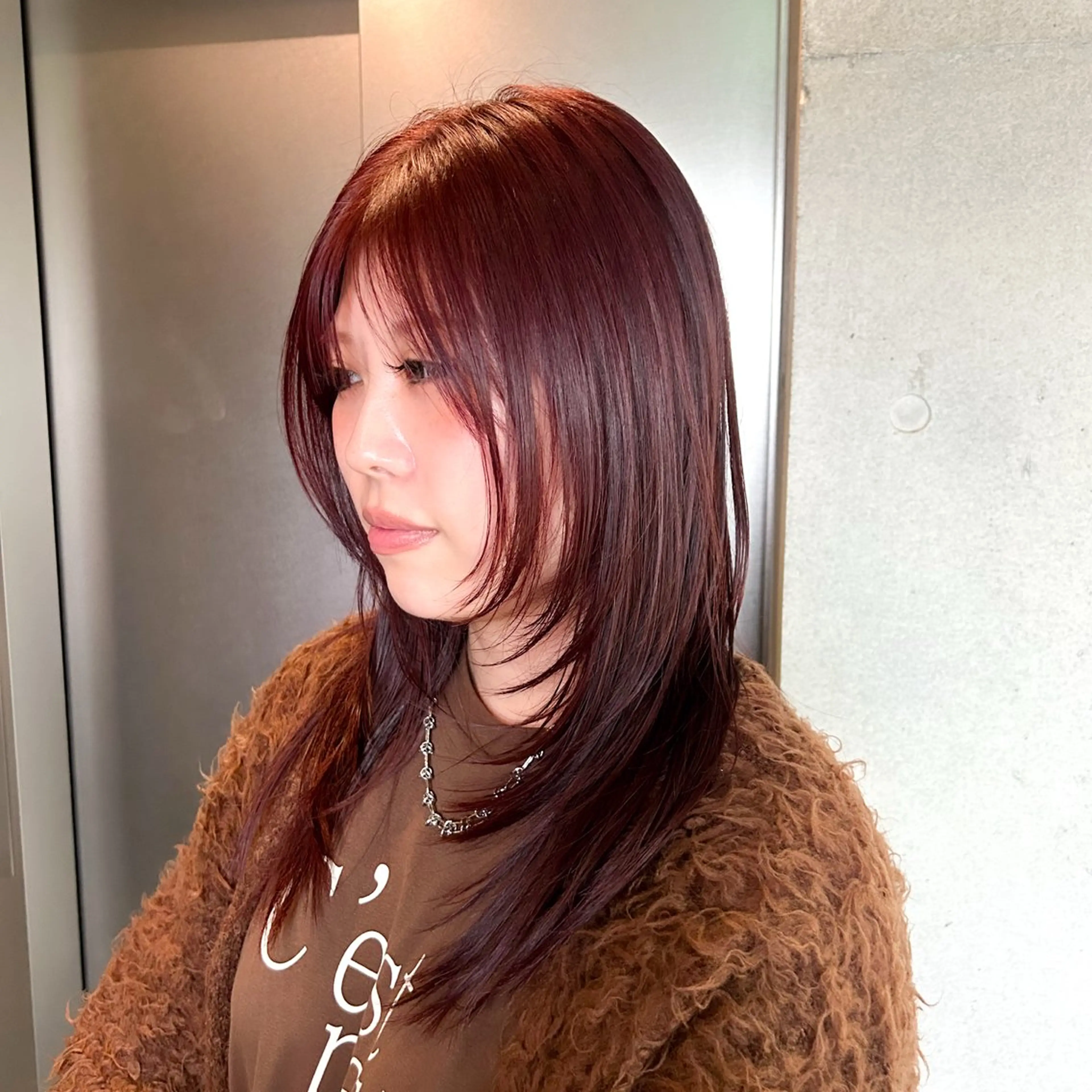 ロング カラー ヘアカラー トリートメント 🤡暖色レイヤー 🤡みさきのヘアスタイル