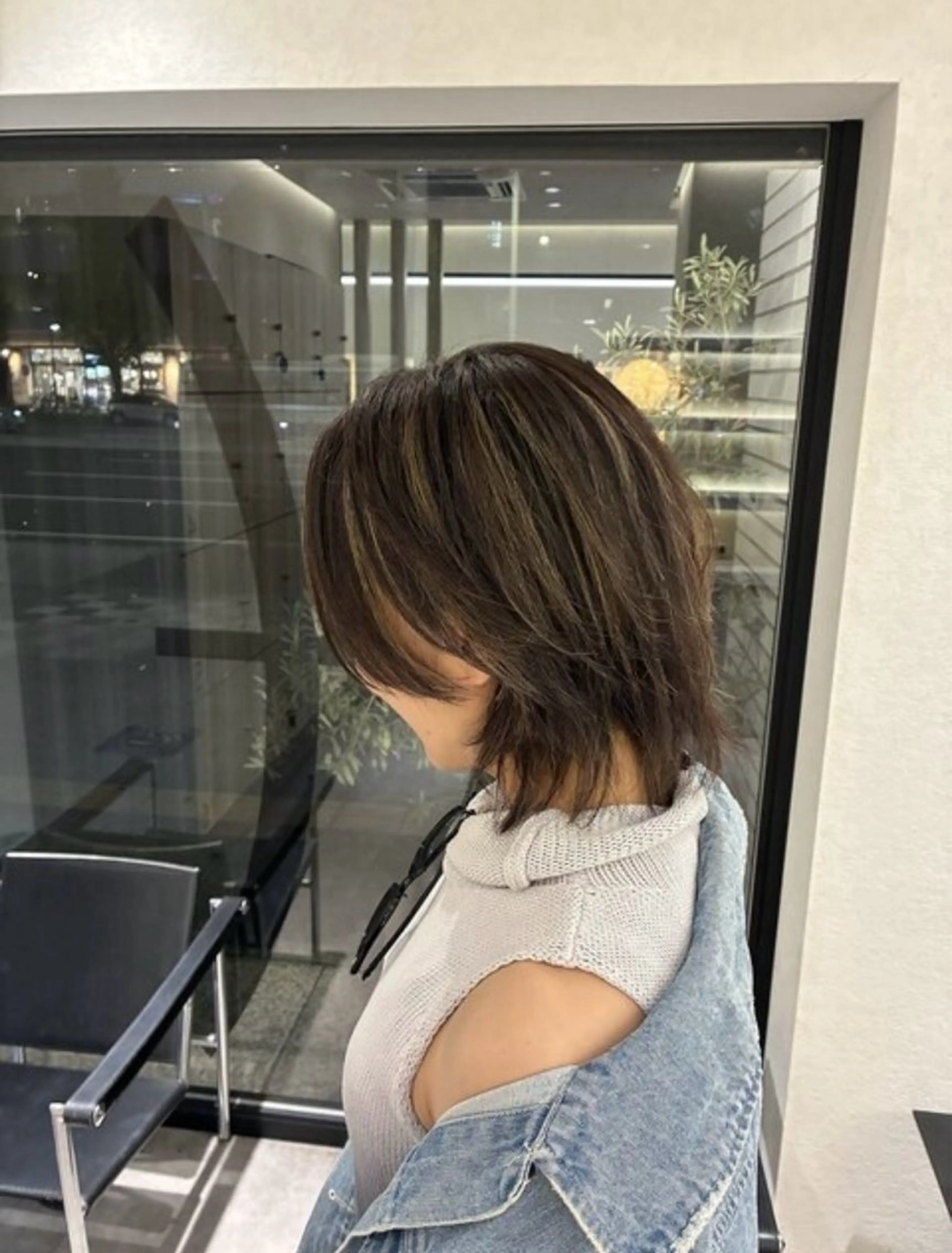 ミディアム 中竹 利奈のヘアスタイル