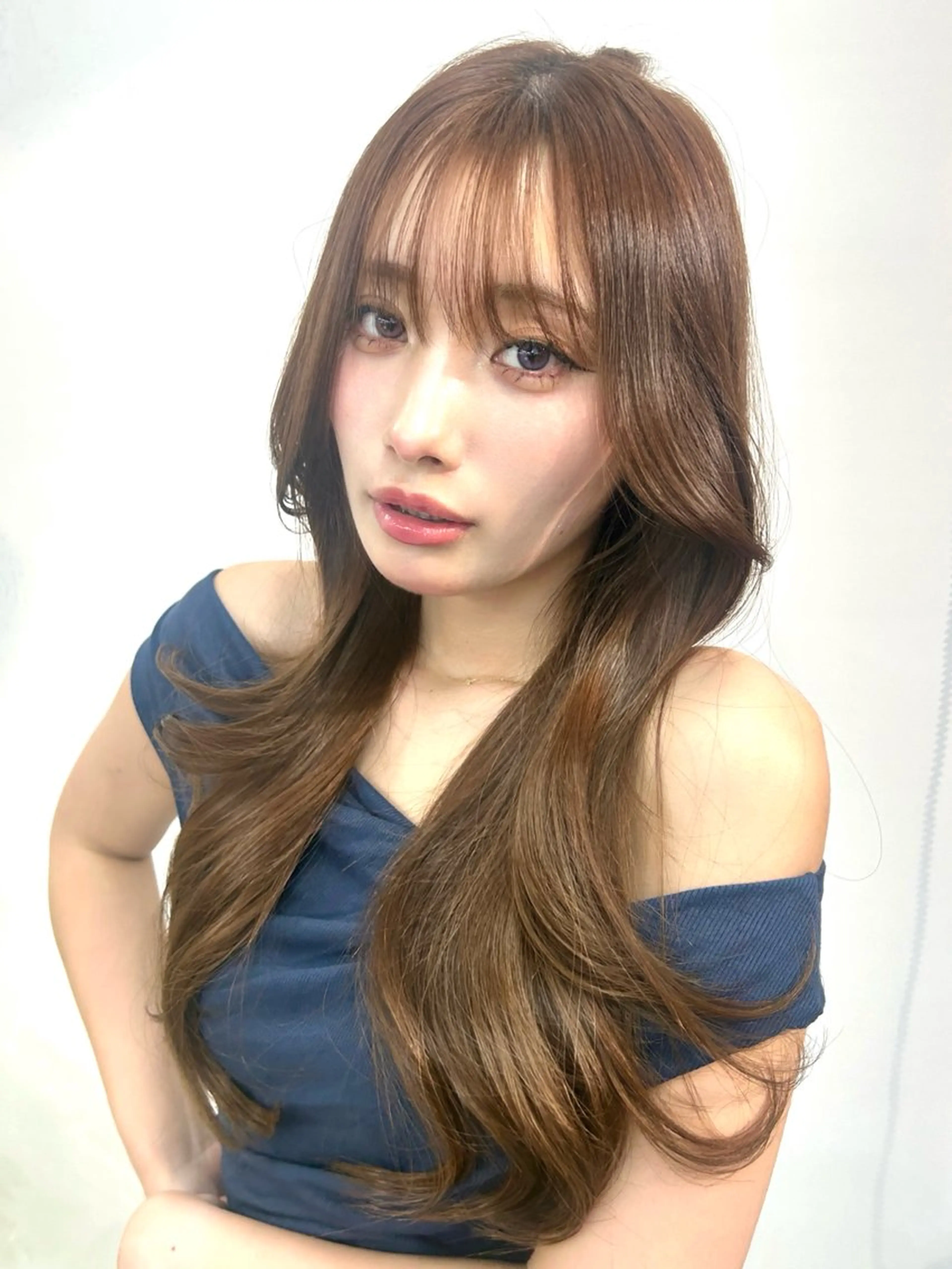 ロング カラー ヘアカラー 艶カラー💜 サヤカ ✰︎のヘアスタイル