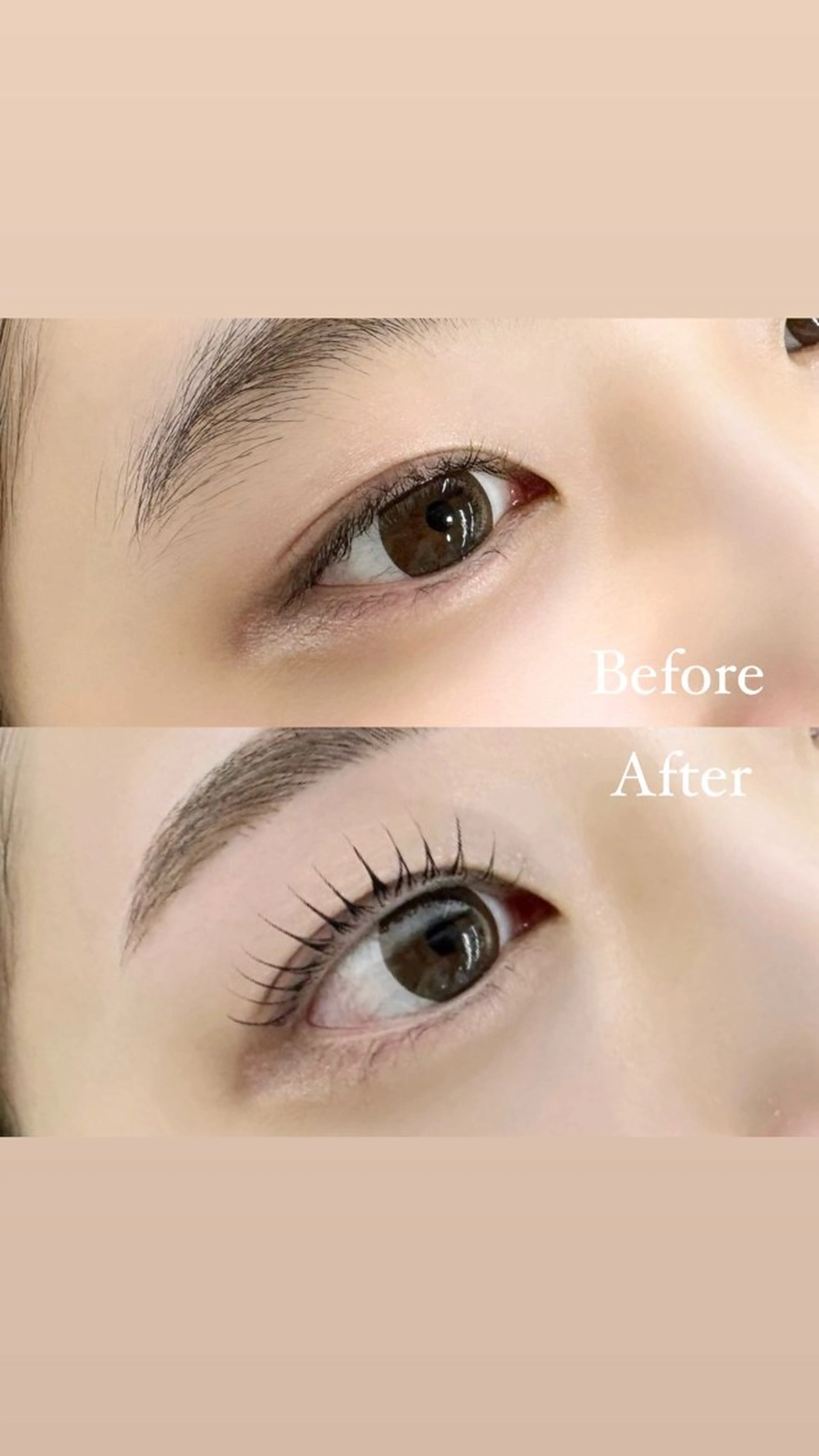 次世代まつ毛パーマ+眉毛ワックス脱毛の写真