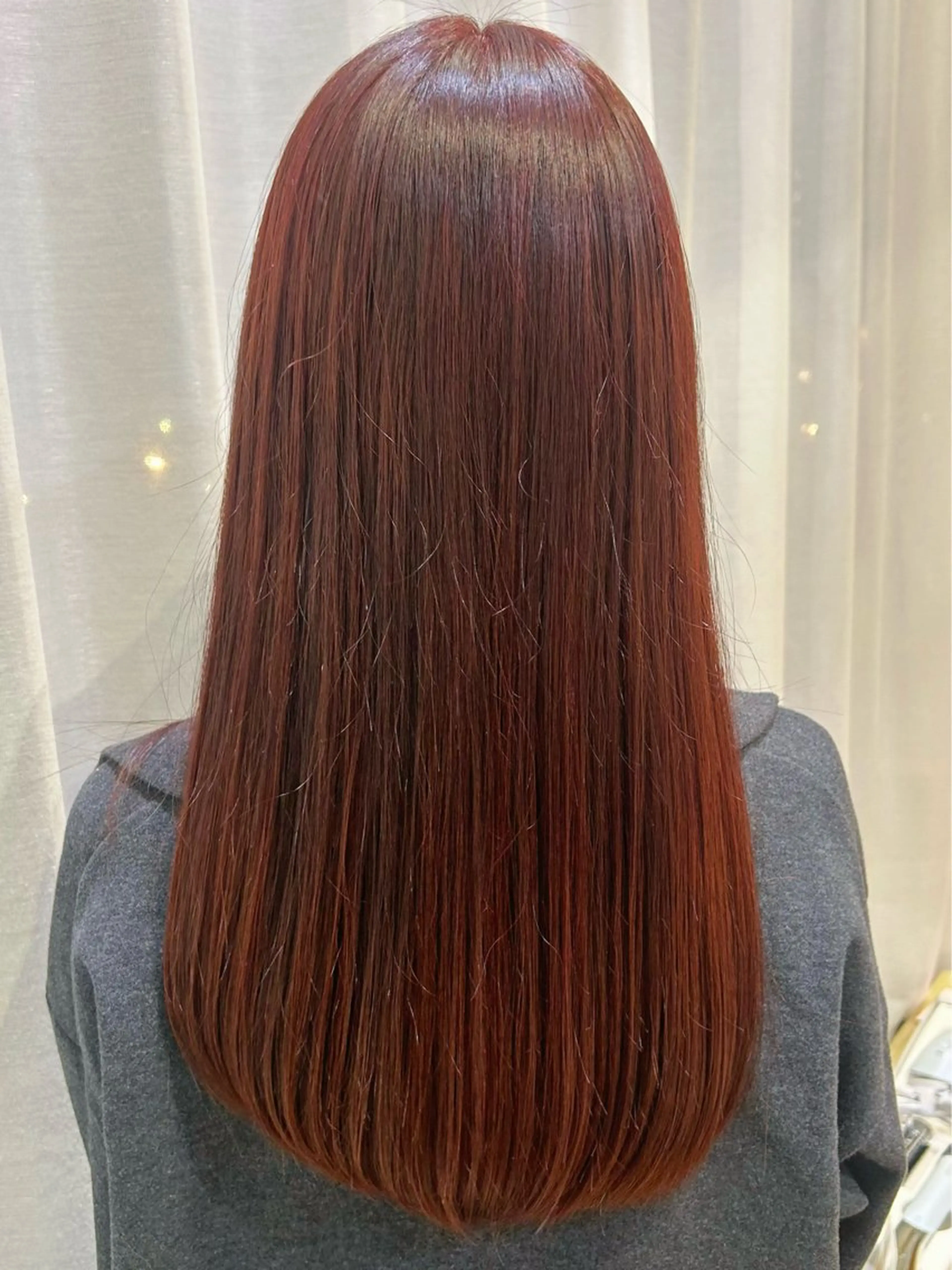 カラー ブラウンカラー レッドカラー ヘアカラー 市吉 杏奈のヘアスタイル