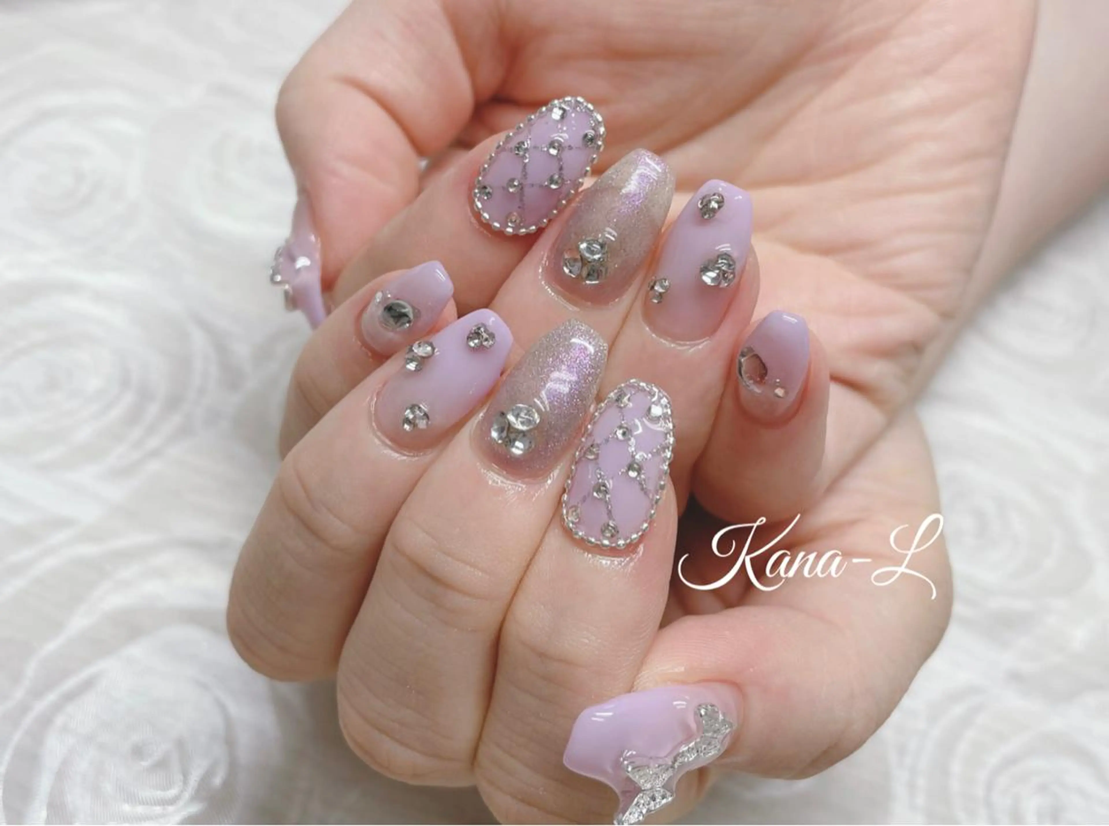 カラー ネイル キラキラネイル 韓国ネイル ワンホンネイル 芦辺 香奈のネイルデザイン