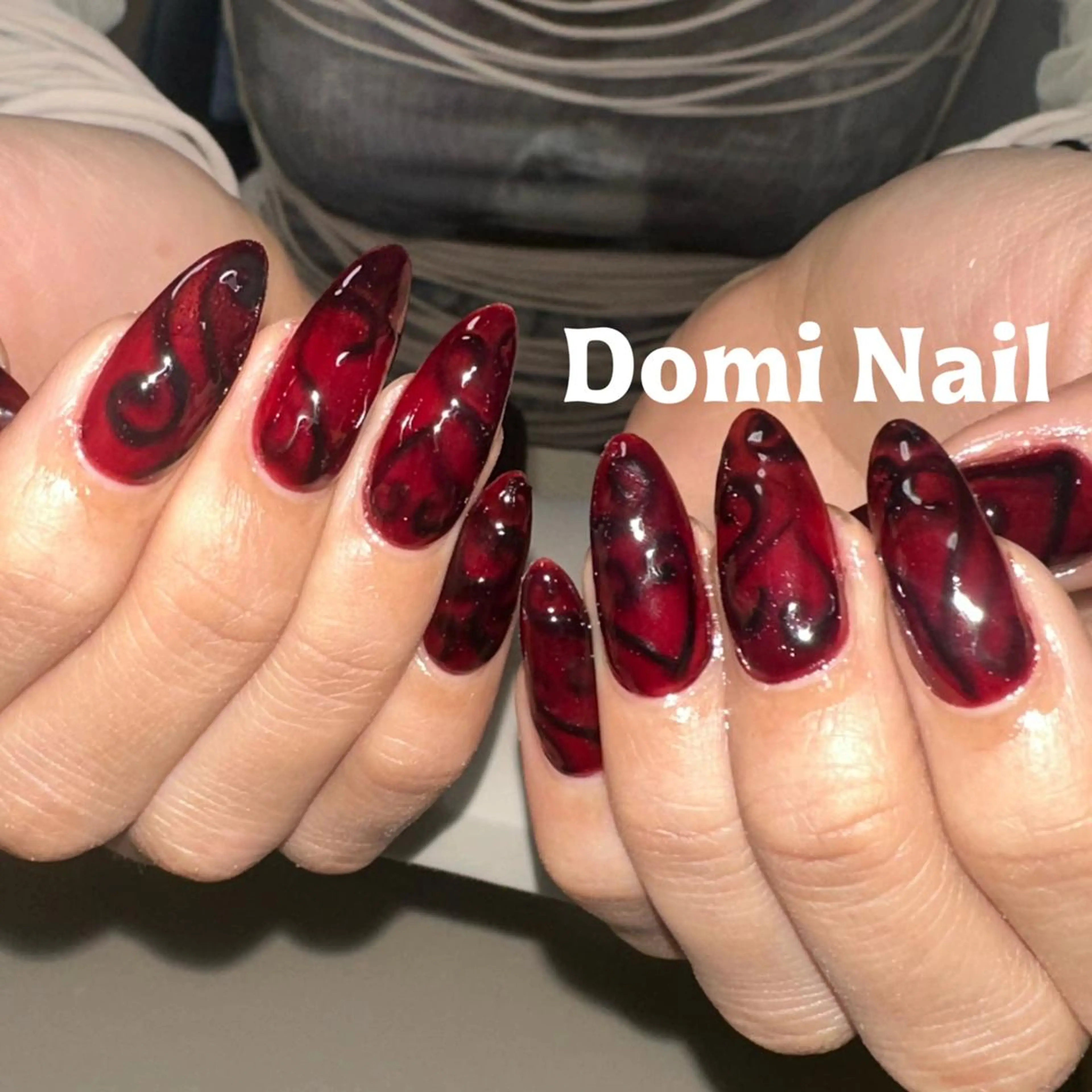 ネイル 持ち込み ハンドネイル 渋谷 Domi Nailのネイルデザイン