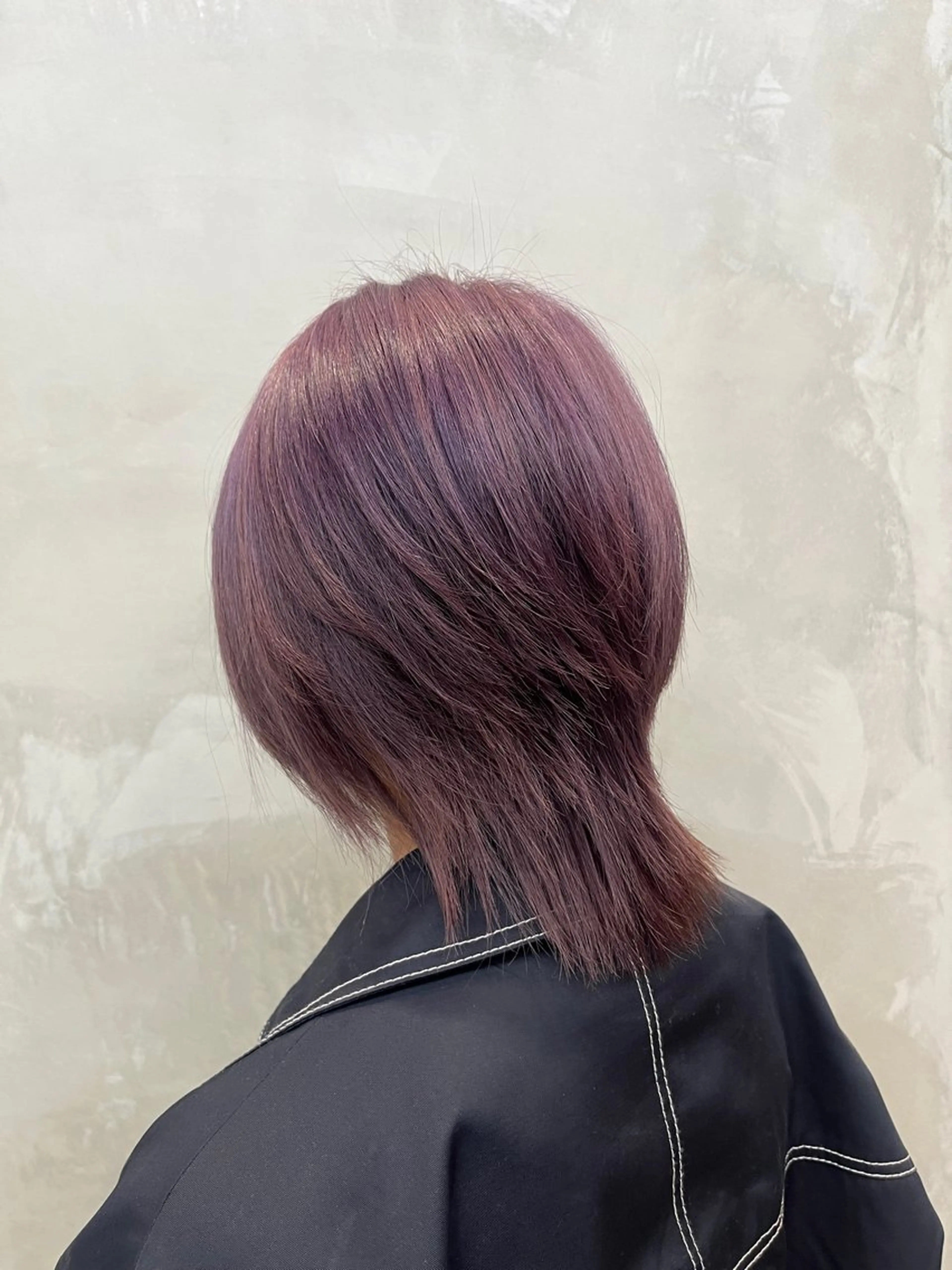 ミディアム カラー ブリーチ ラベンダーカラー ヘアカラー ちせ/ 透明感カラー /elima調布のヘアスタイル