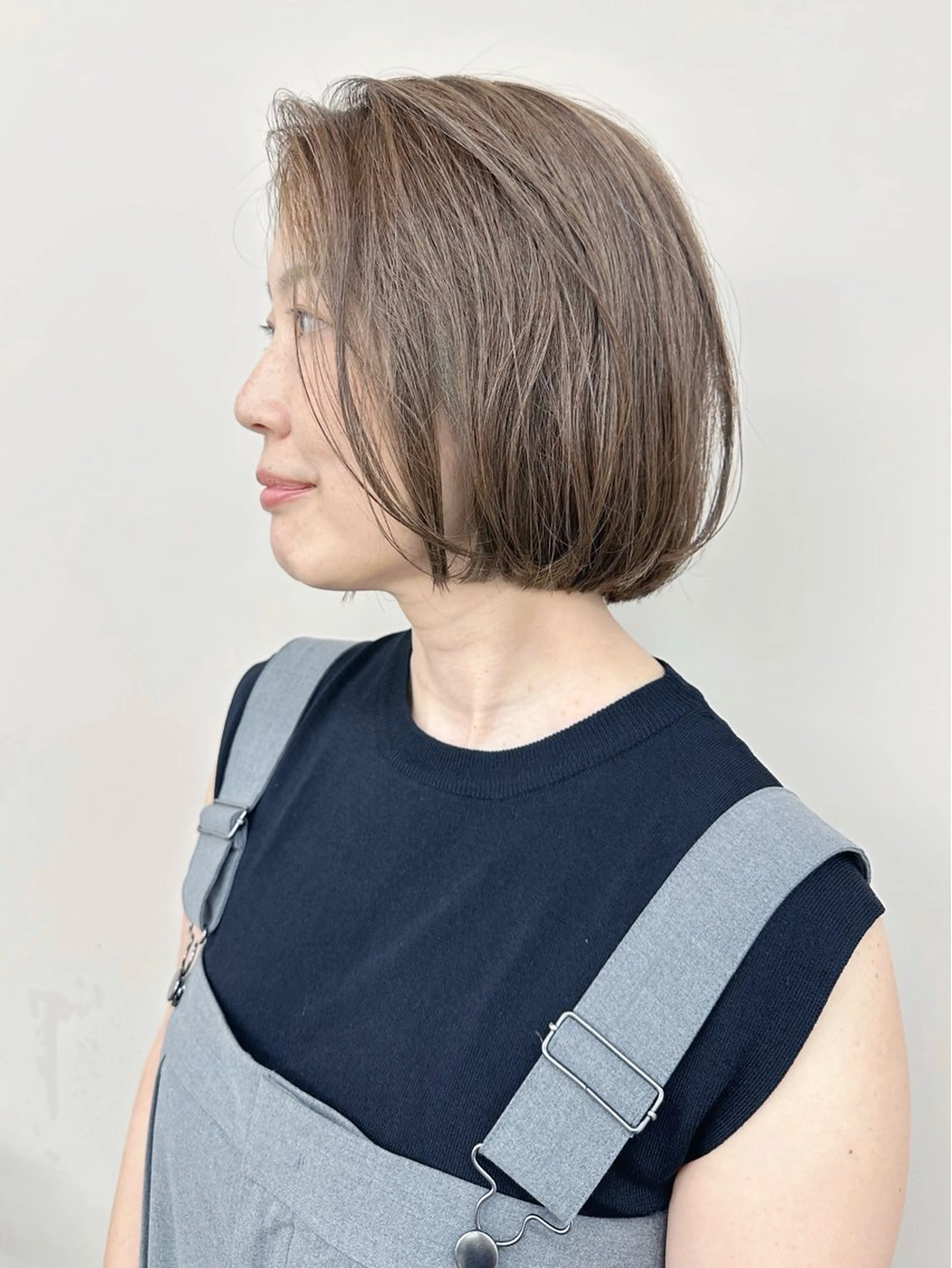 ミディアム カット ボブ/ゆるふわ ボブパーマ/とういのヘアスタイル