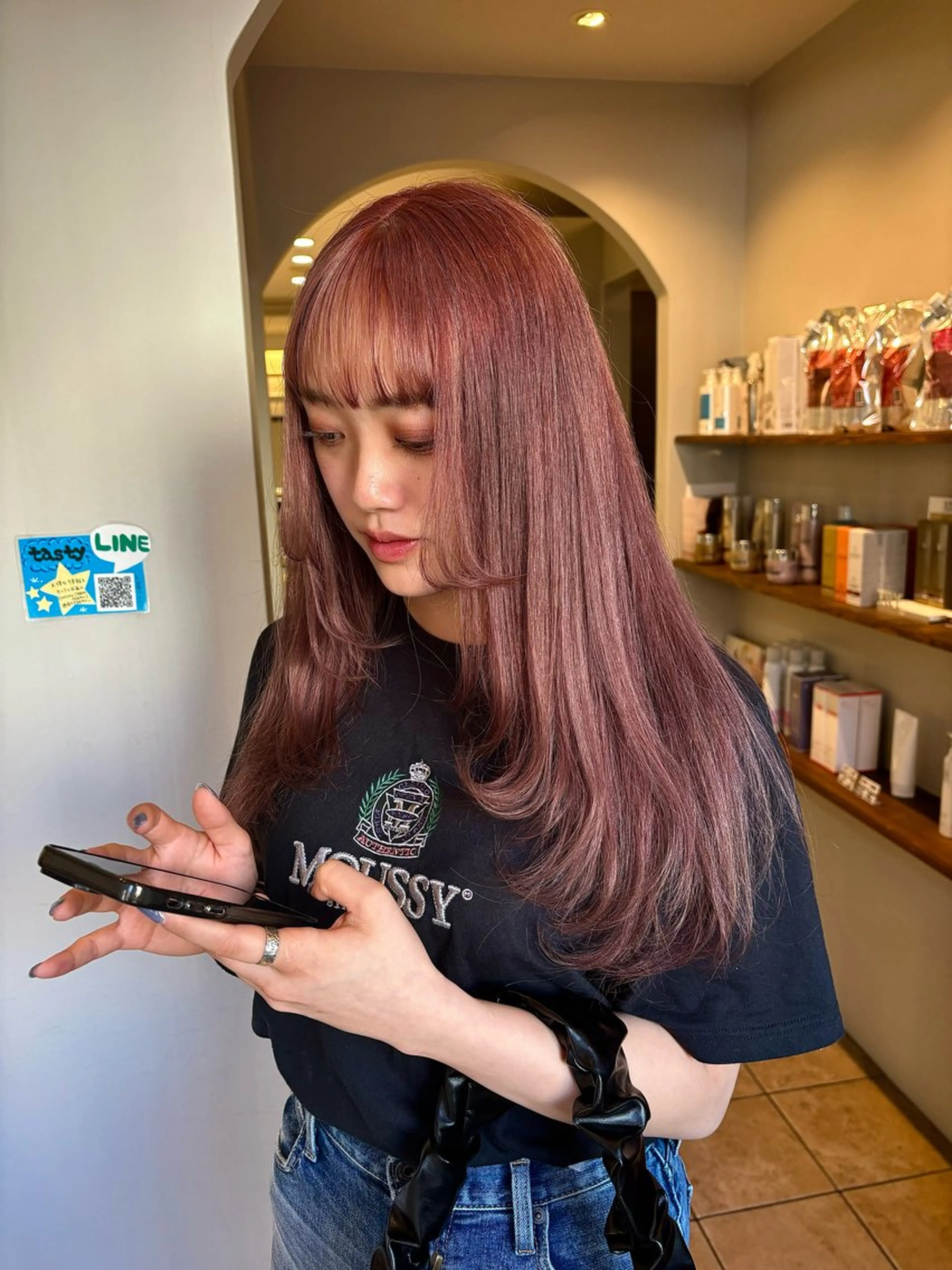 ロング ヘアカラー トリートメント 透明感カラー🎀 tasty／makoのヘアスタイル