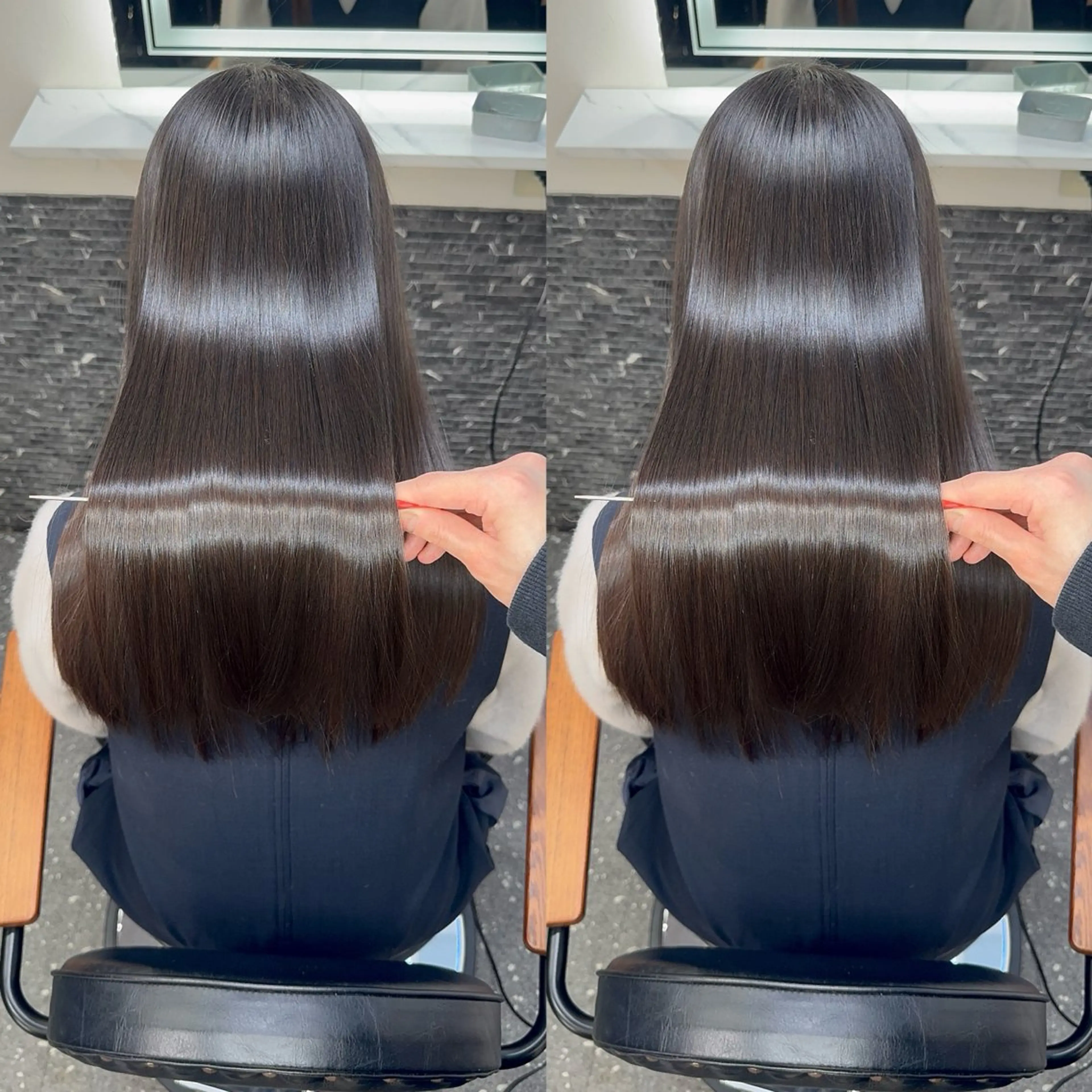 ロング カット ヘアカラー トリートメント 新宿/髪質改善支持率 No.1💍yasuのヘアスタイル