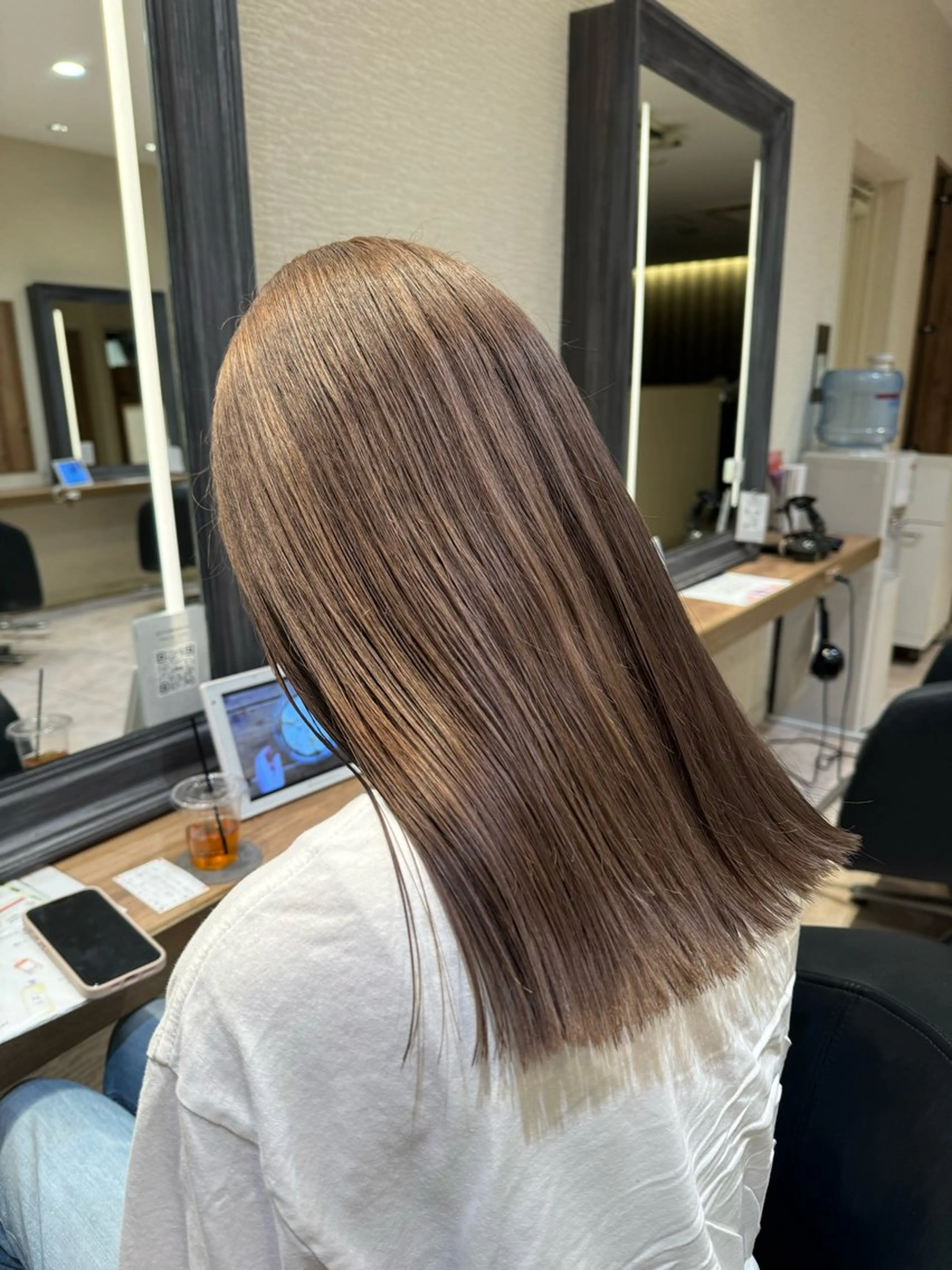 ロング カラー カット ヘアカラー さら艶レイヤーカット 🩶Suzuneのヘアスタイル