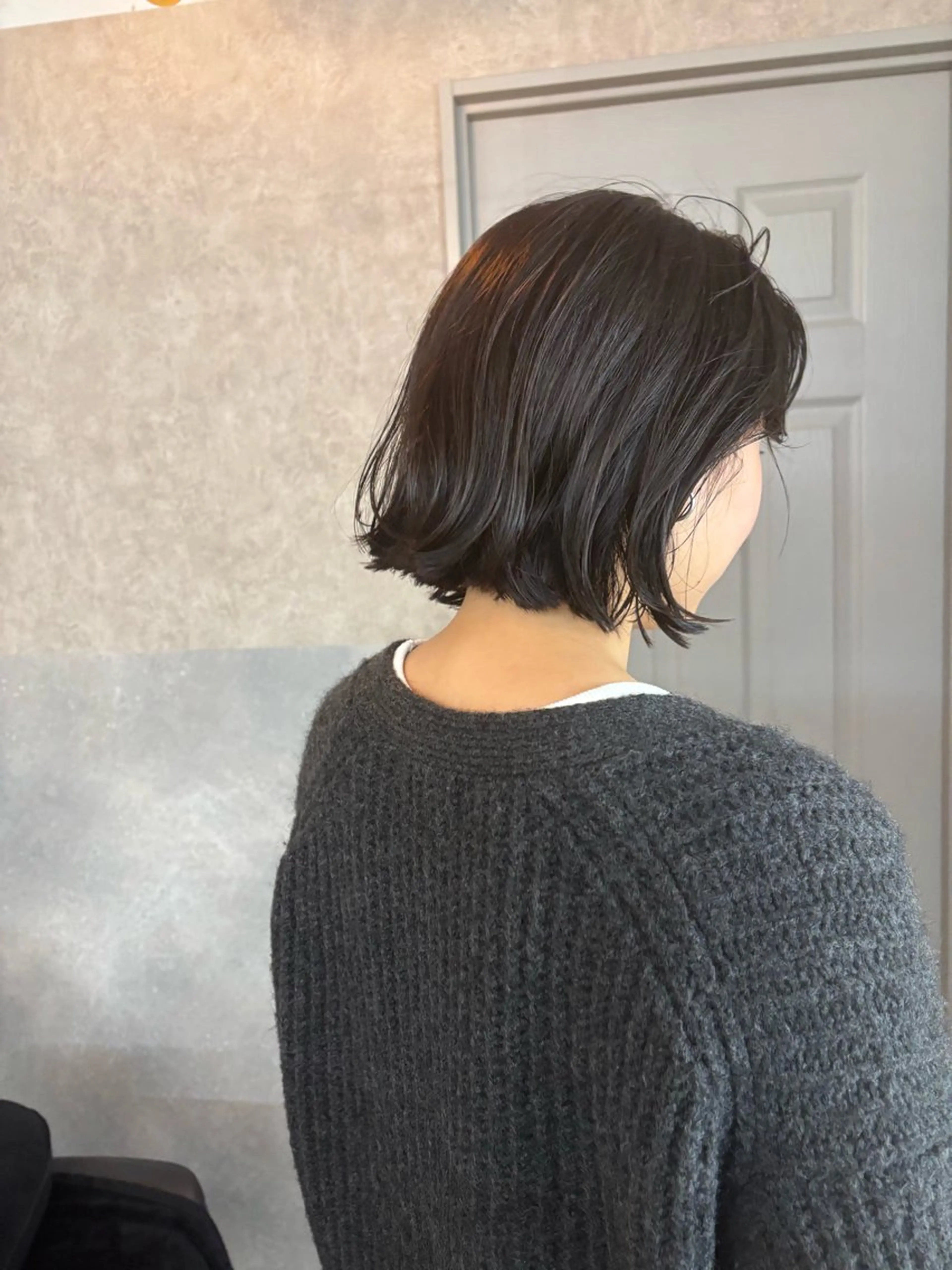 ショート パーマ ボブ くせ毛 ボブ顔周りカット honokaのヘアスタイル