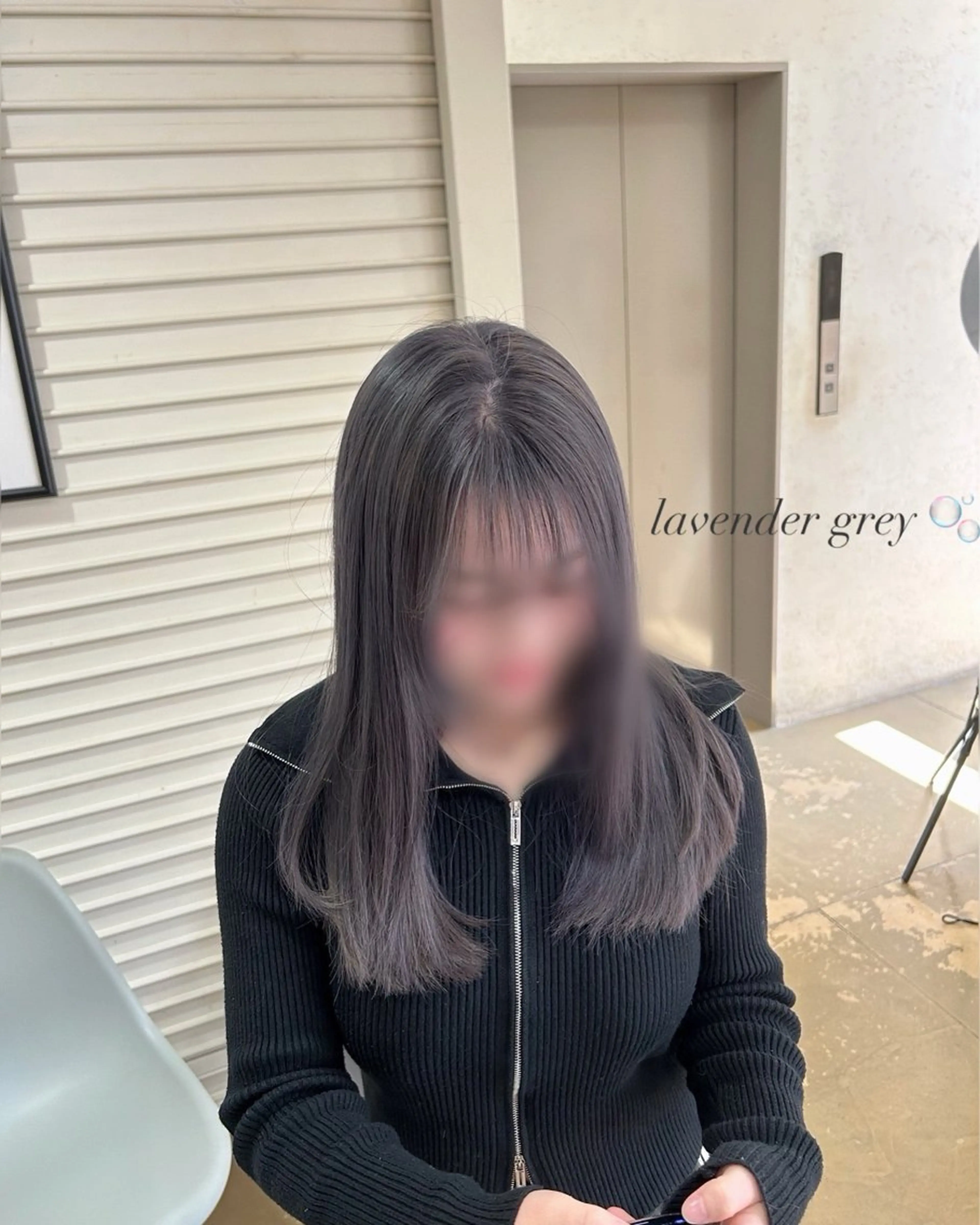 ミディアム 透明感カラー NAN AMI グレージュのヘアスタイル