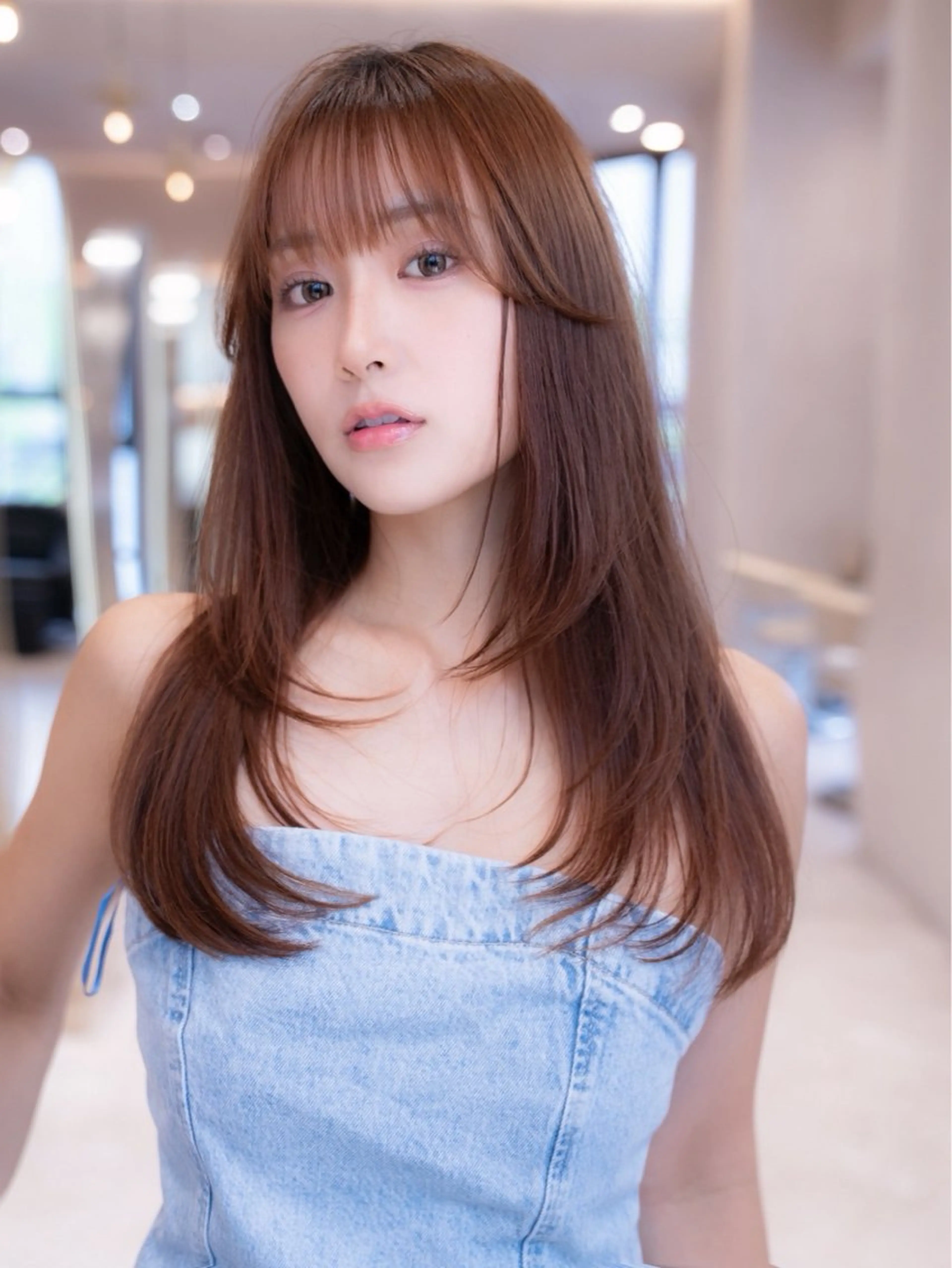 ミディアム カラー カット ヘアカラー トリートメント 🉐レイヤー/塩見 弘樹🉐渋谷のヘアスタイル