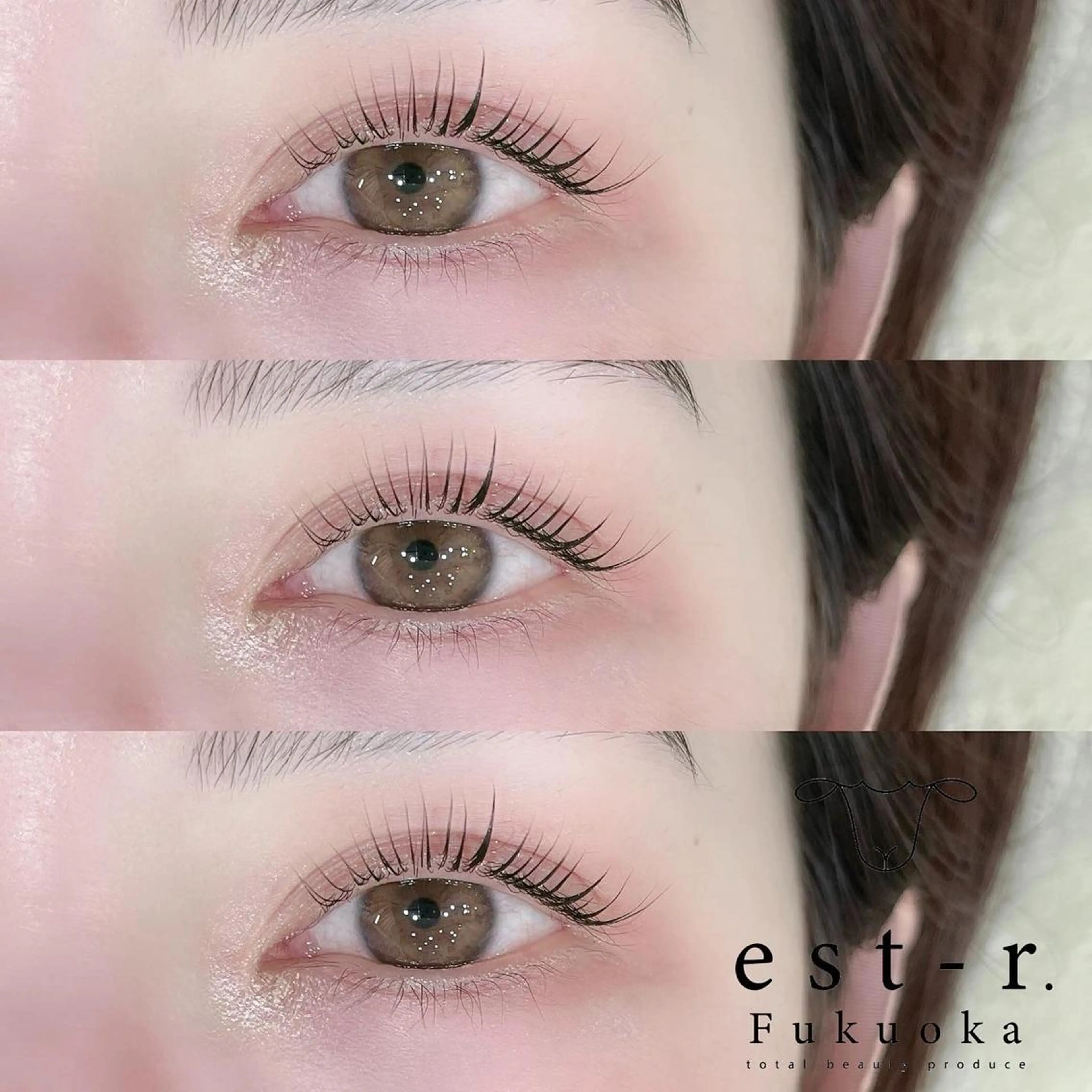 マツエク・マツパ フラットラッシュ パリジェンヌラッシュリフト まつげパーマ 下まつげエクステ 一重×まつ毛パーマ マツパ Riho/博多/ まつげパーマ/LEDのマツエク・マツパデザイン